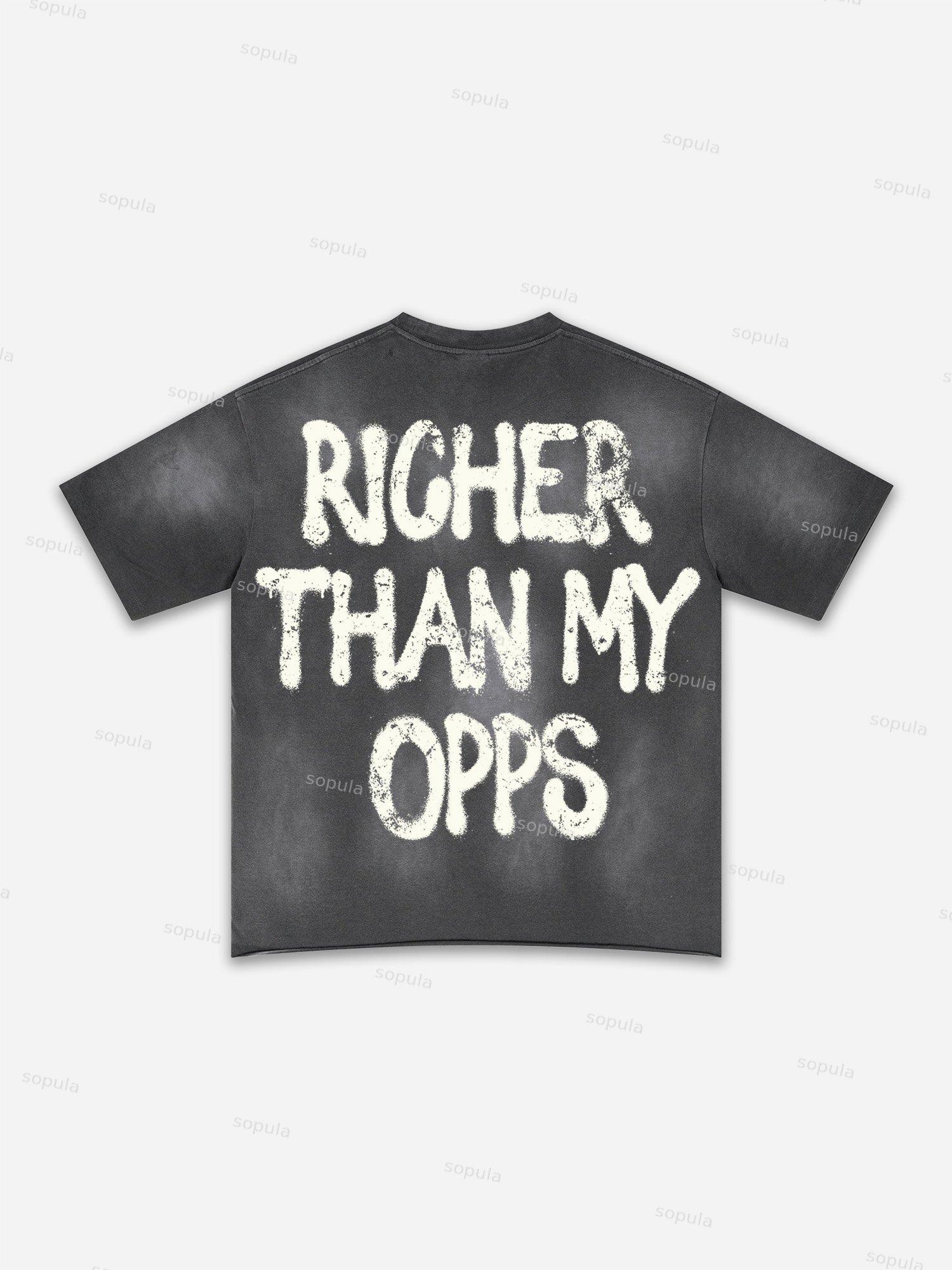 Street Goals Lip Braces Make Vintage Printed Graphic Washed T-shirt Product Image