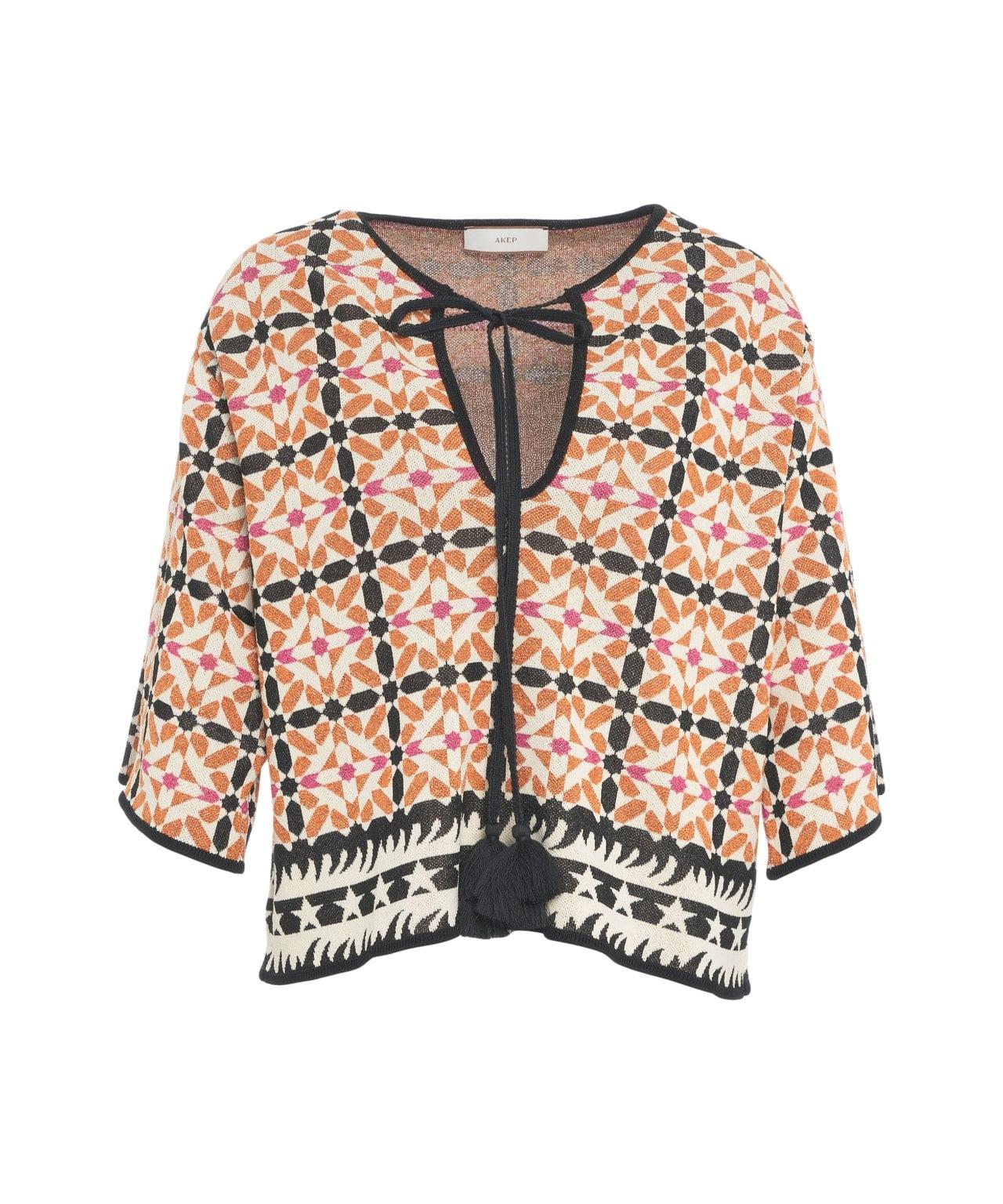 Lurex jacquard blouse Product Image