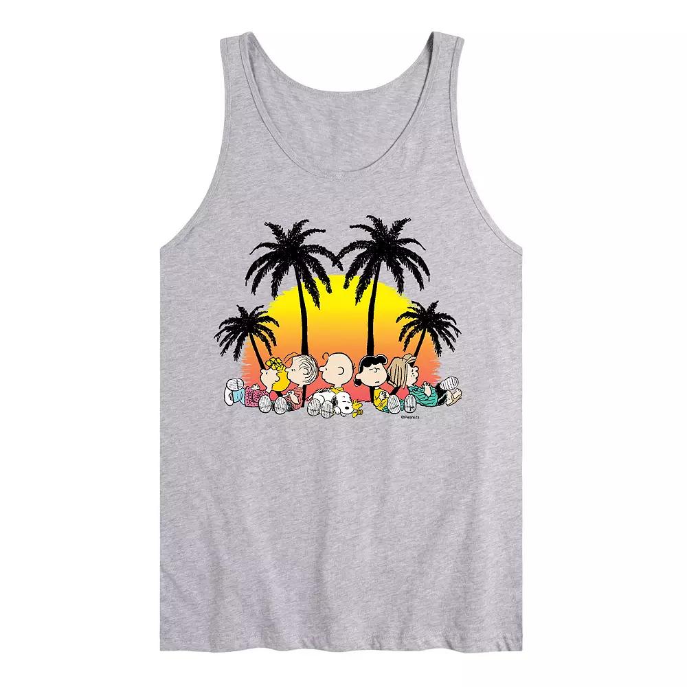 Men's Peanuts Tropical Tank Top,  Product Image