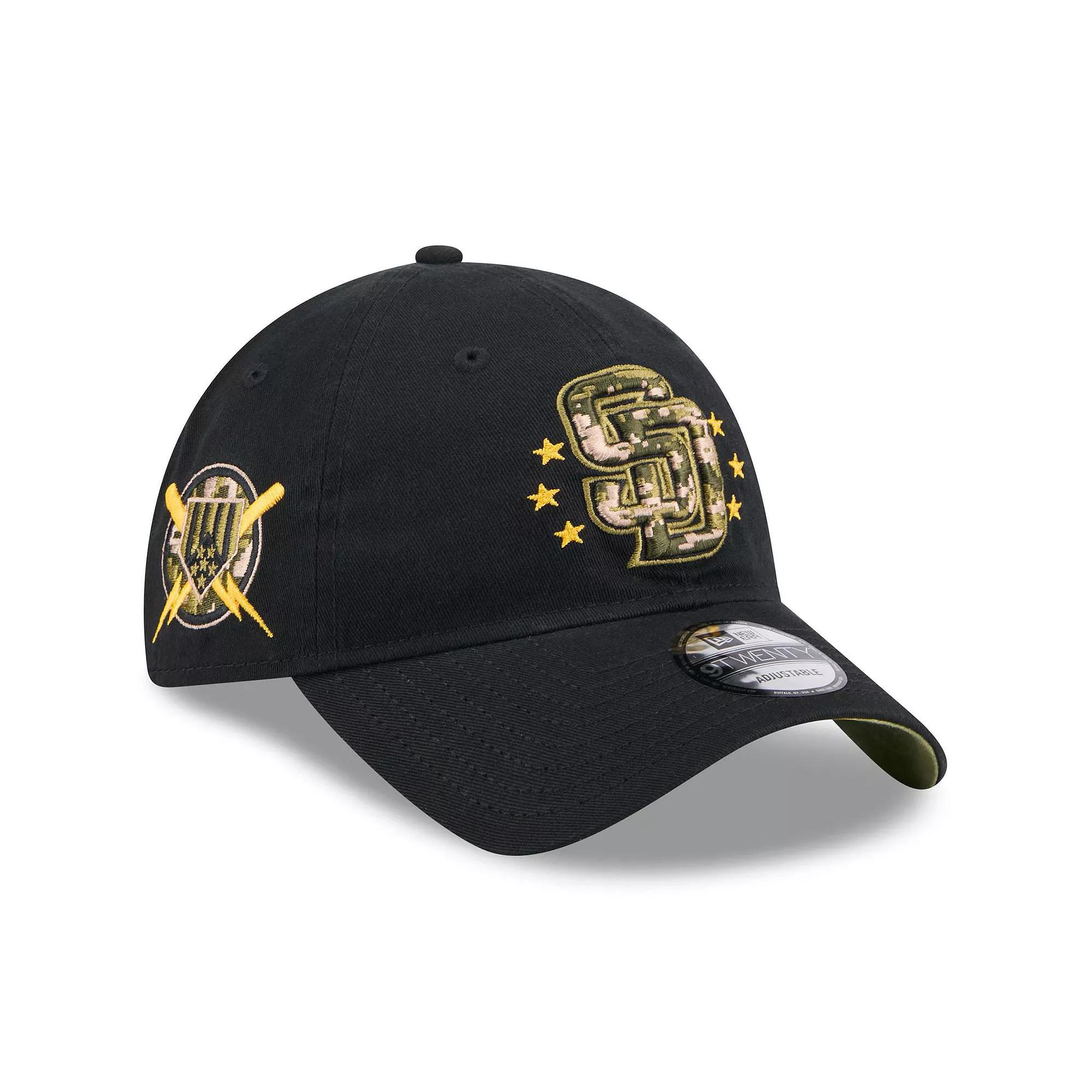 Men's New Era Black San Diego Padres 2024 Armed Forces Day 9TWENTY Adjustable Hat Product Image
