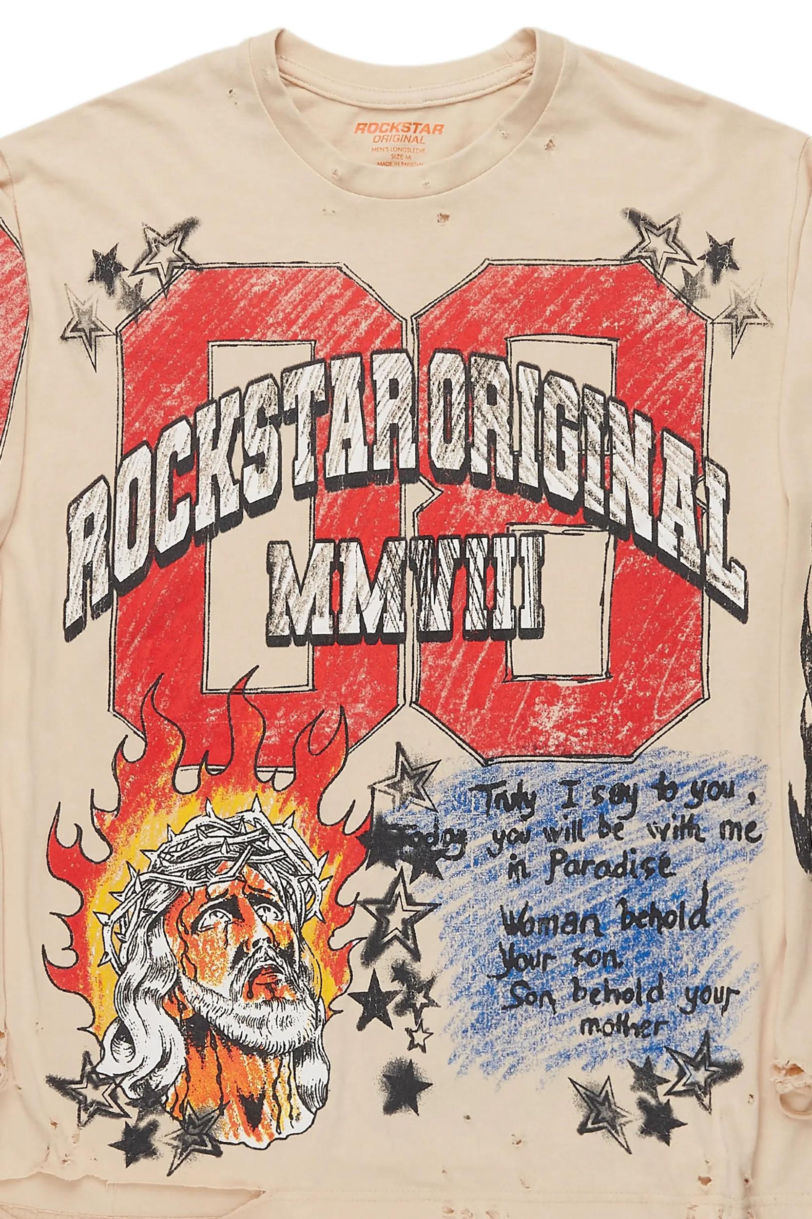 Shemar Vintage Sand Long Sleeve T-Shirt Female Product Image