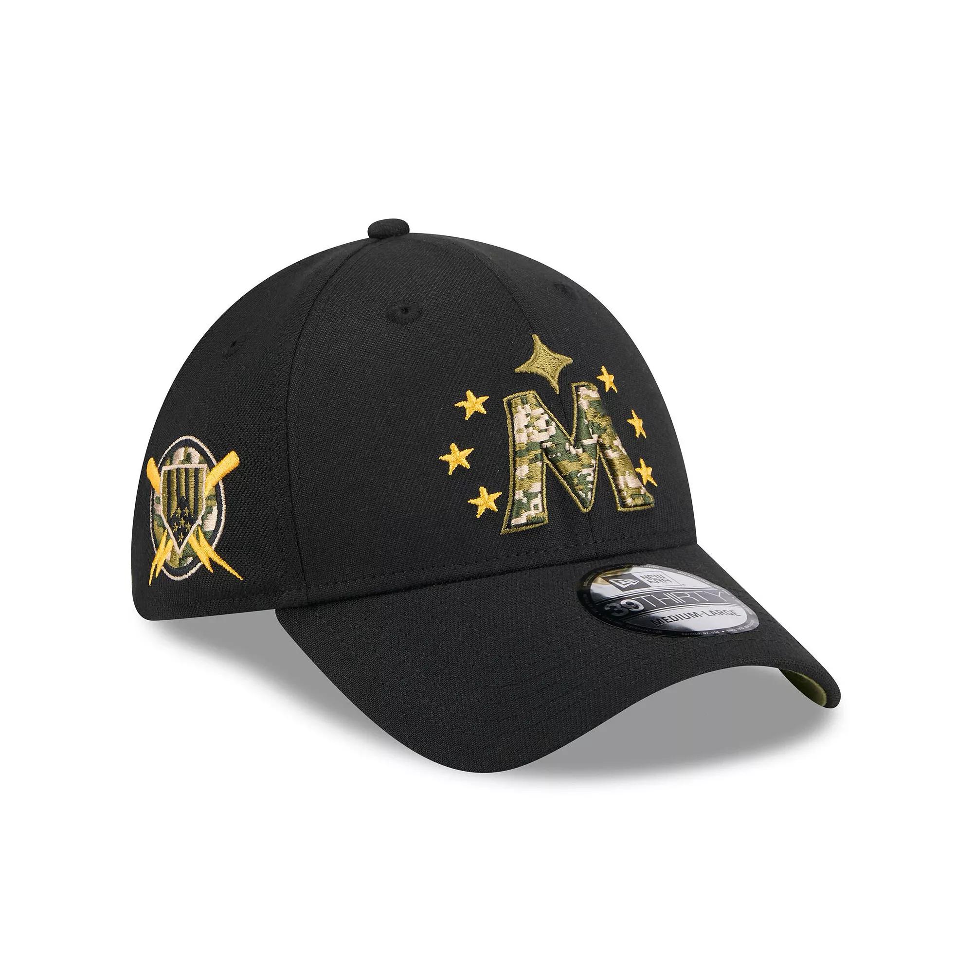 Men's New Era Black Tampa Bay Rays 2024 Armed Forces Day 39THIRTY Flex Hat,  Product Image