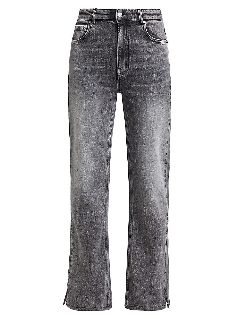 Womens High-Rise Split Hem Bootcut Jeans Product Image