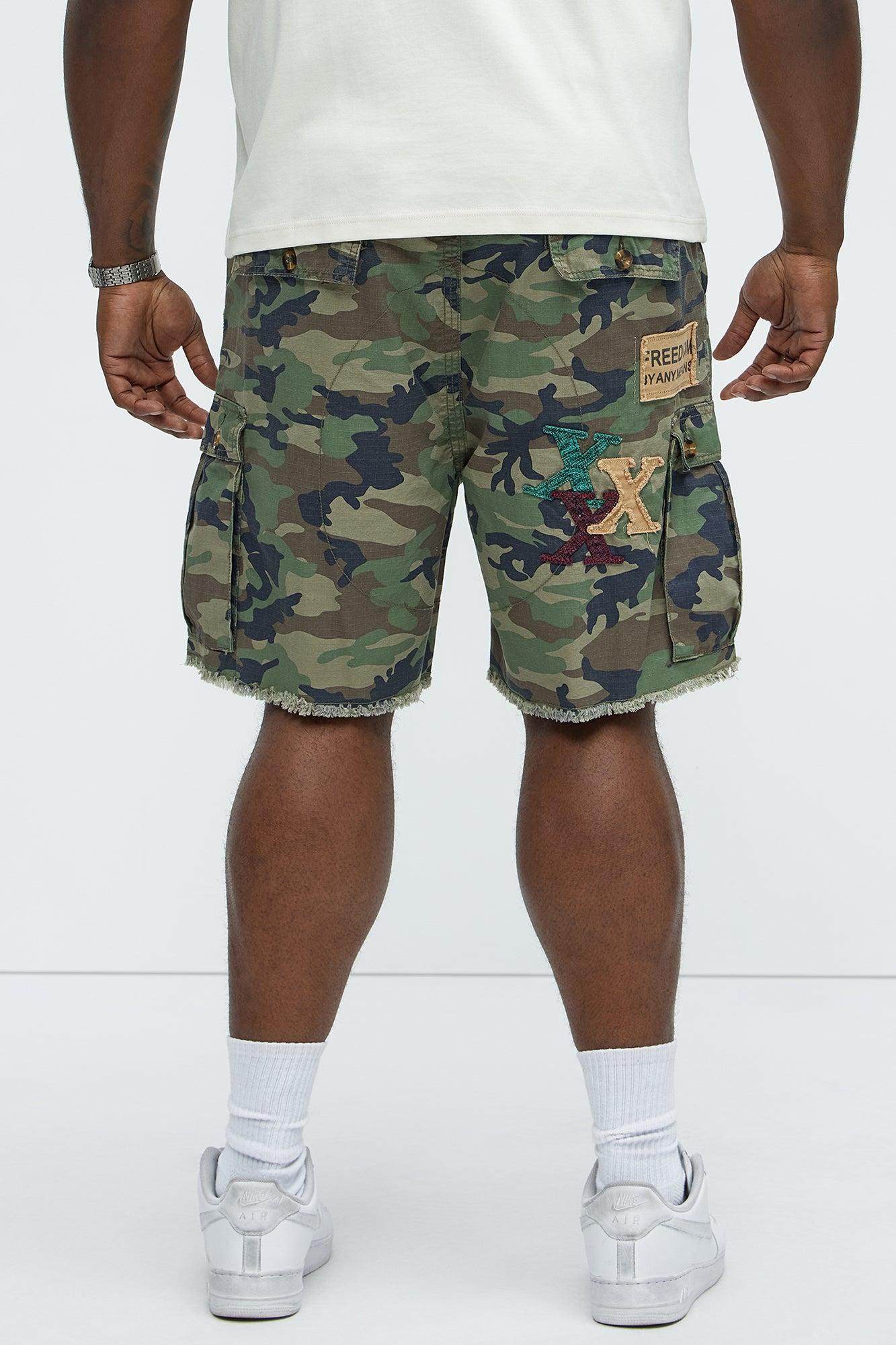 On Command Paint Splatter Camo Shorts - Camouflage Product Image