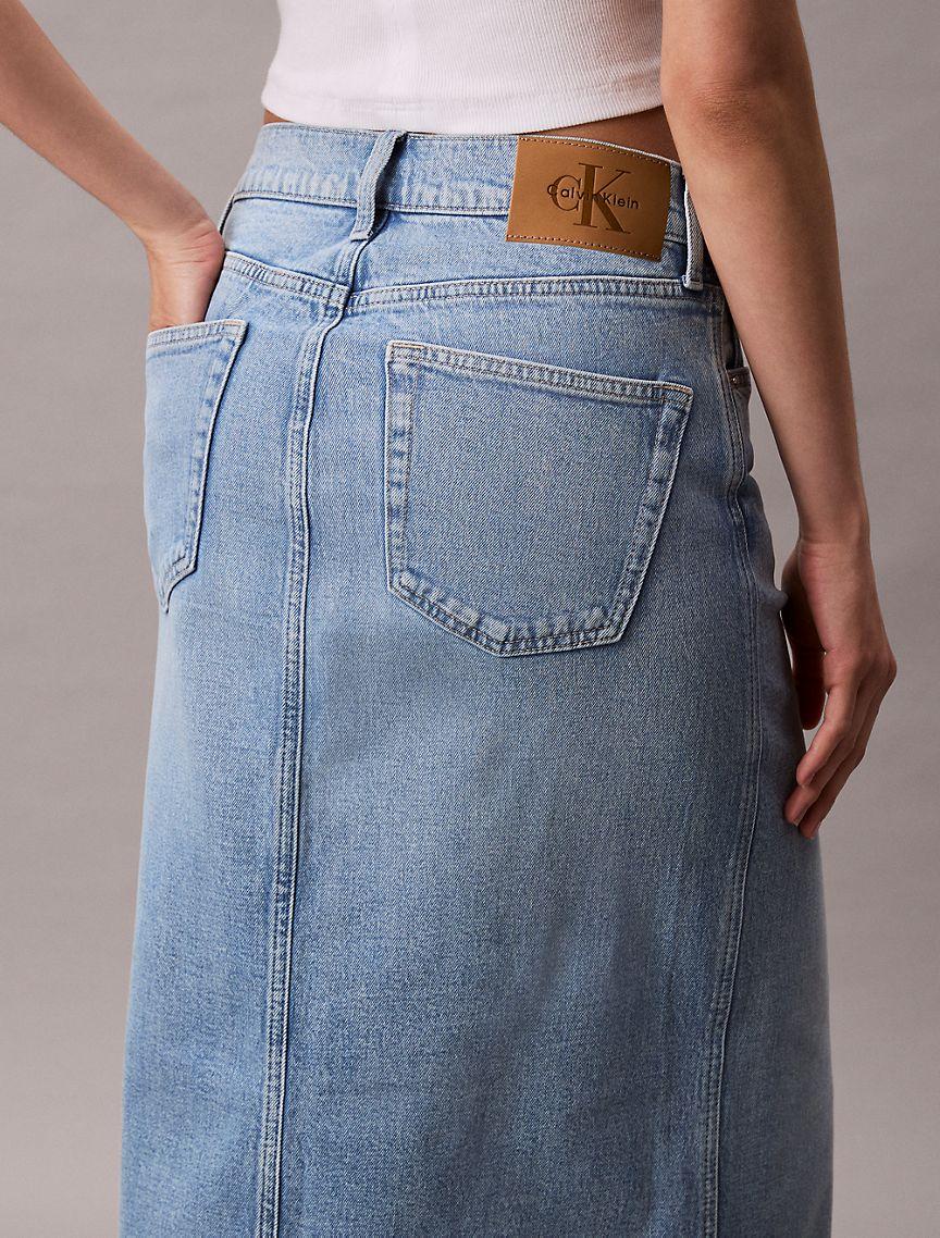 Denim Maxi Skirt  Product Image