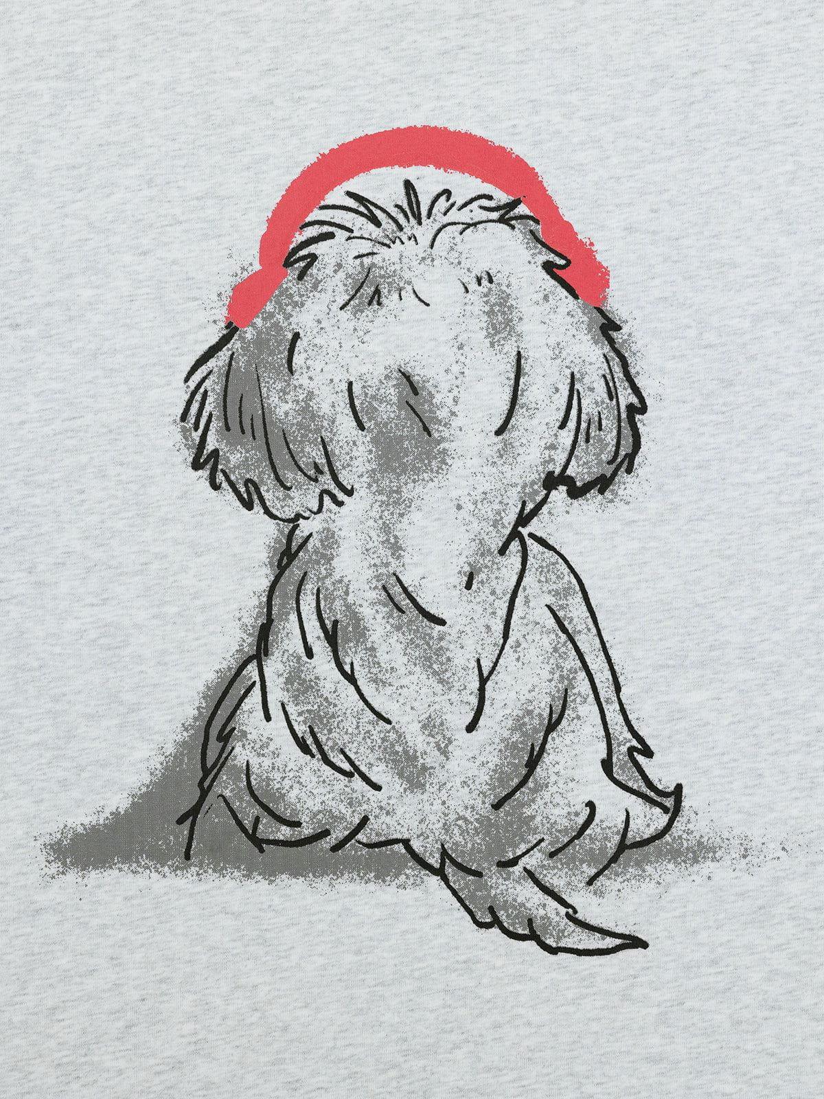 Aelfric Eden Cartoon Headphone Puppy Print Tee Product Image