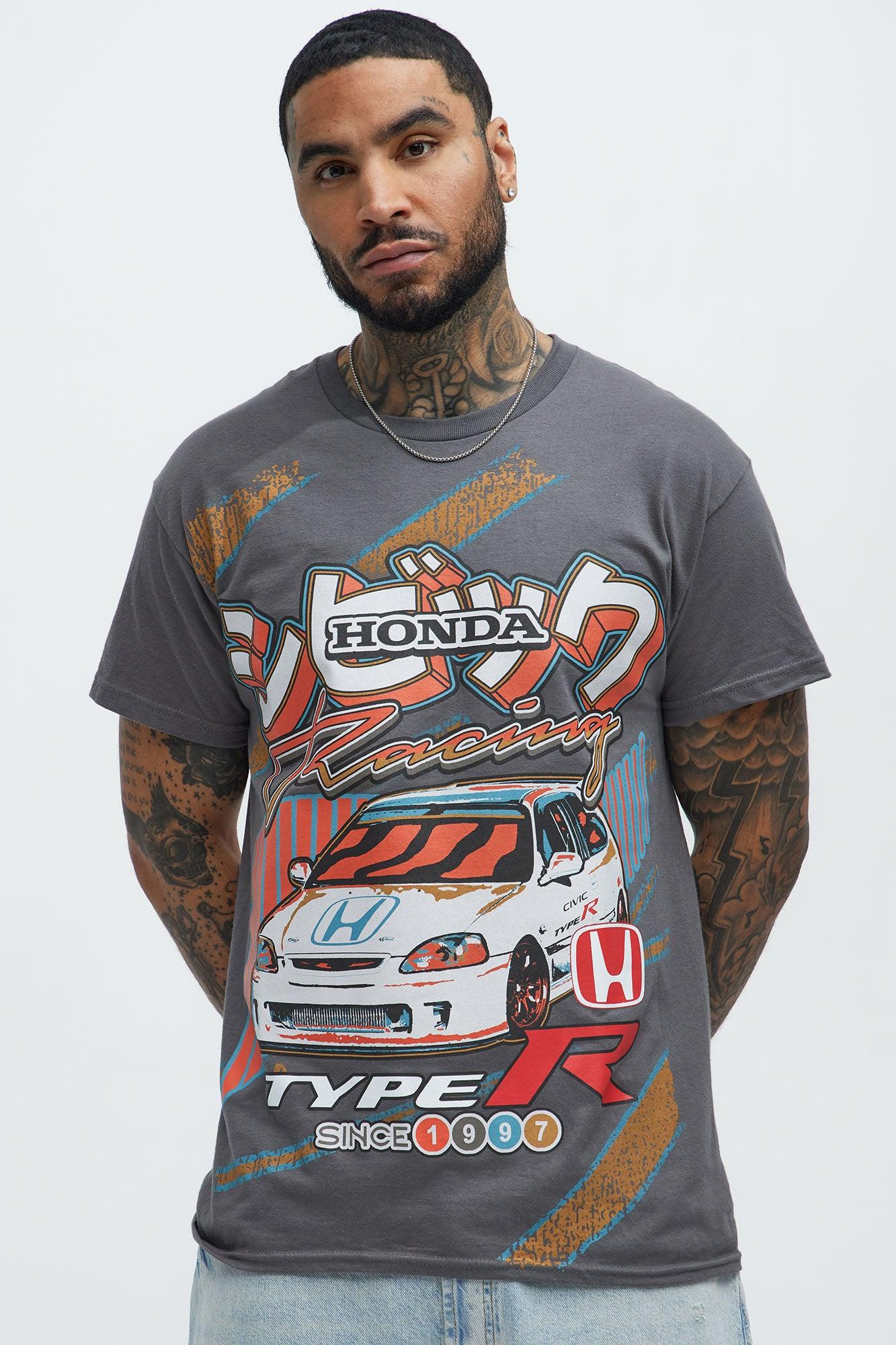 Honda Racing Hatchback Type R Short Sleeve Tee - Charcoal Product Image
