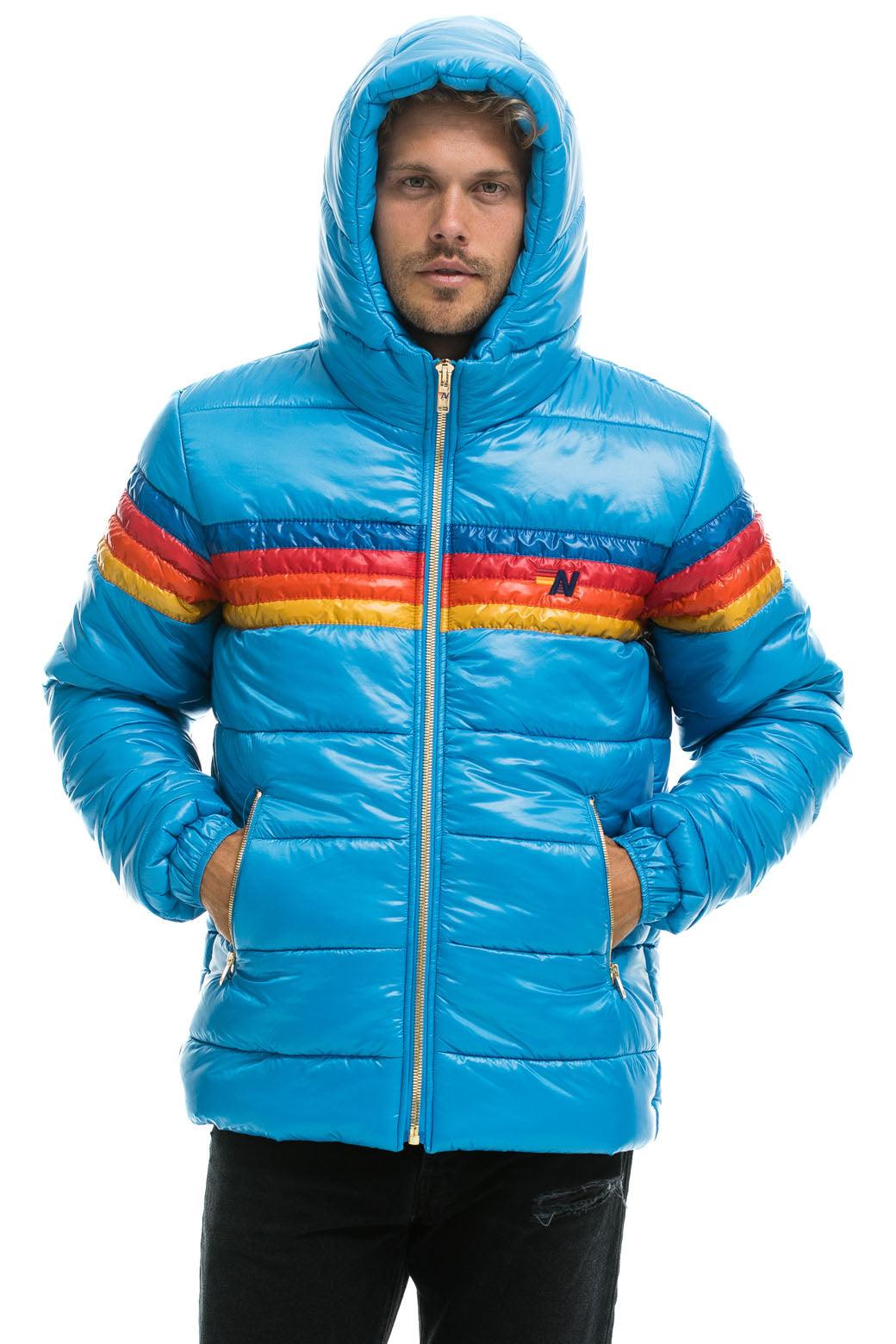 4 STRIPE LUXE TREKKER JACKET - GLOSSY OCEAN Male Product Image