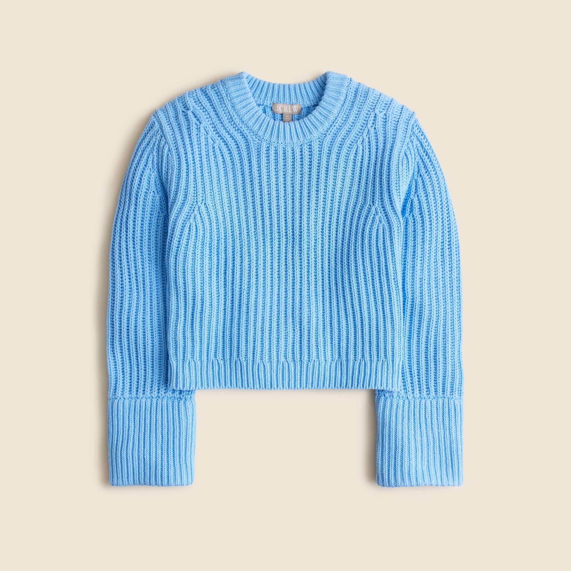 Heritage cotton fisherman crewneck sweater Product Image