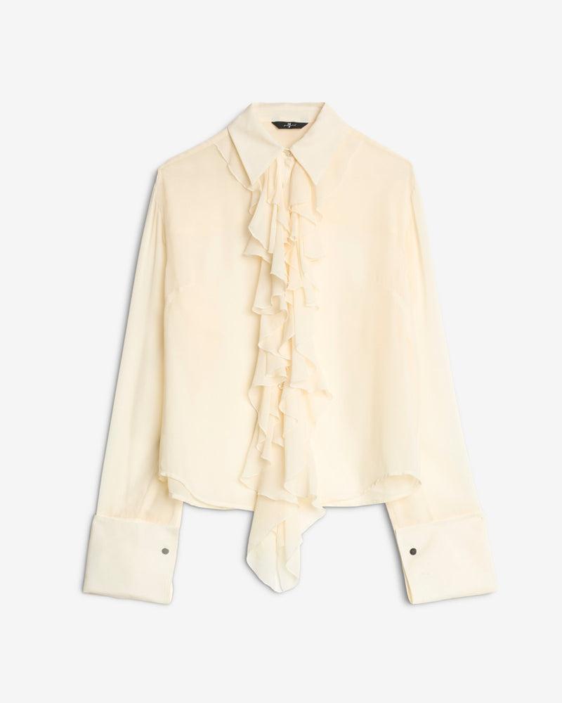 Silk Ruffle Shirt Product Image