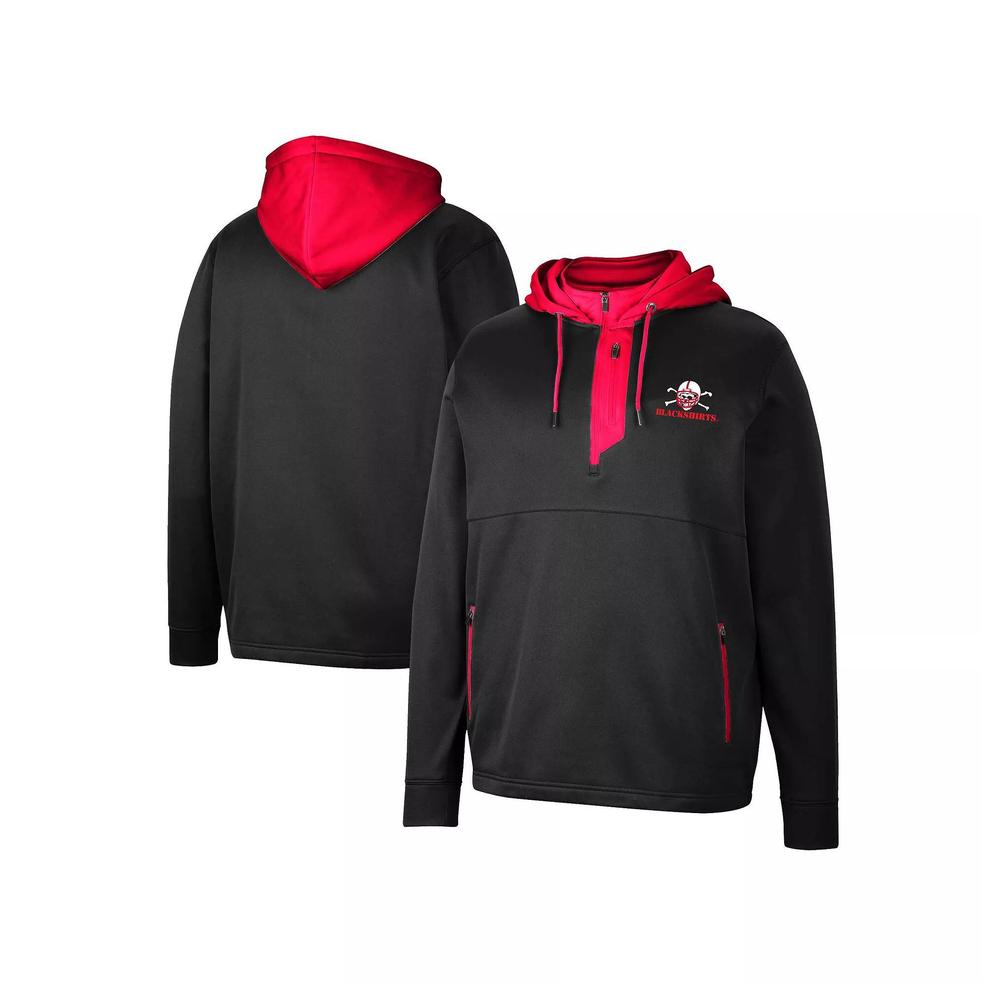 Men's Colosseum Purple Clemson Tigers Luge 3.0 Quarter-Zip Hoodie,  Product Image