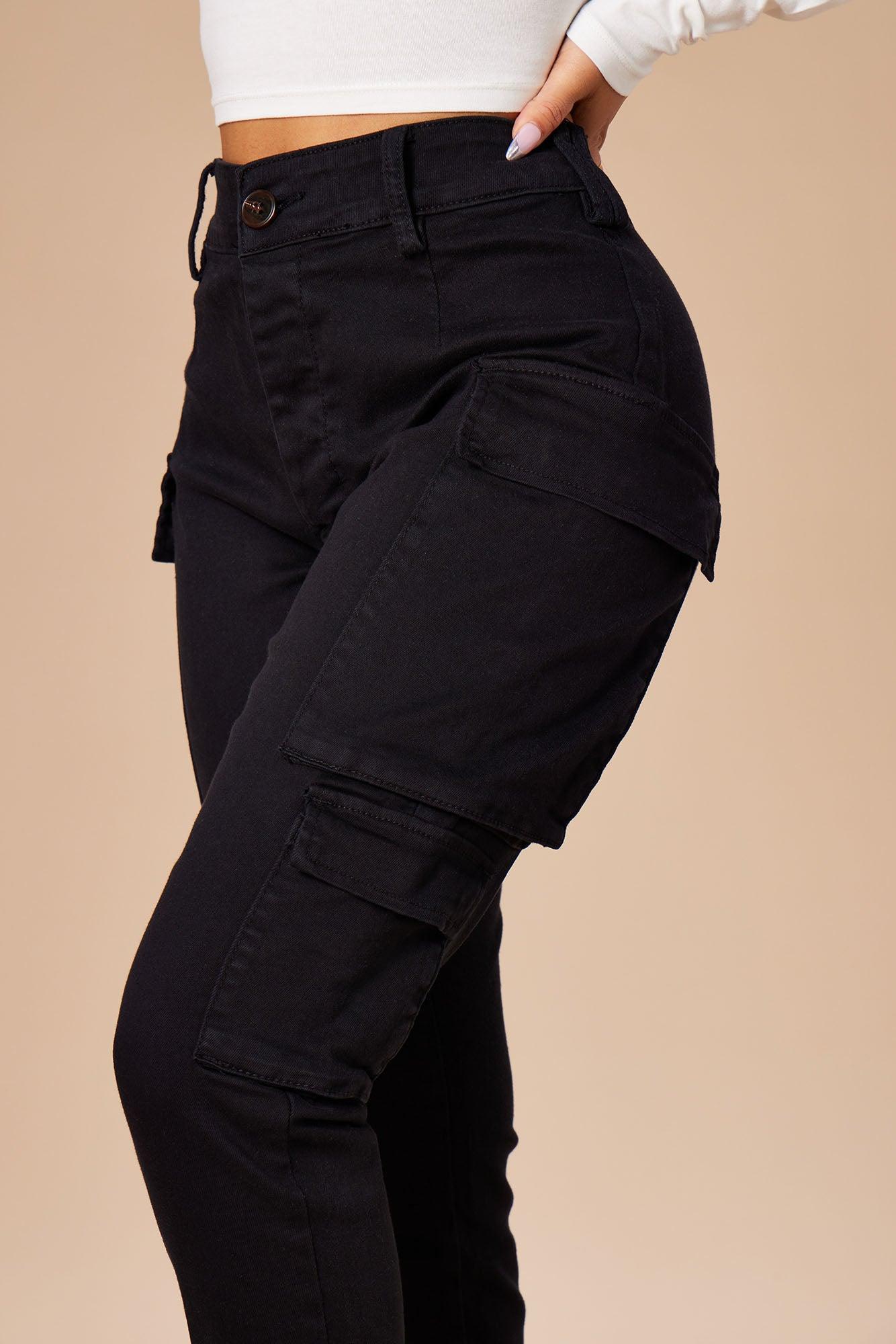 Kalley Cargo Pants - Black Product Image