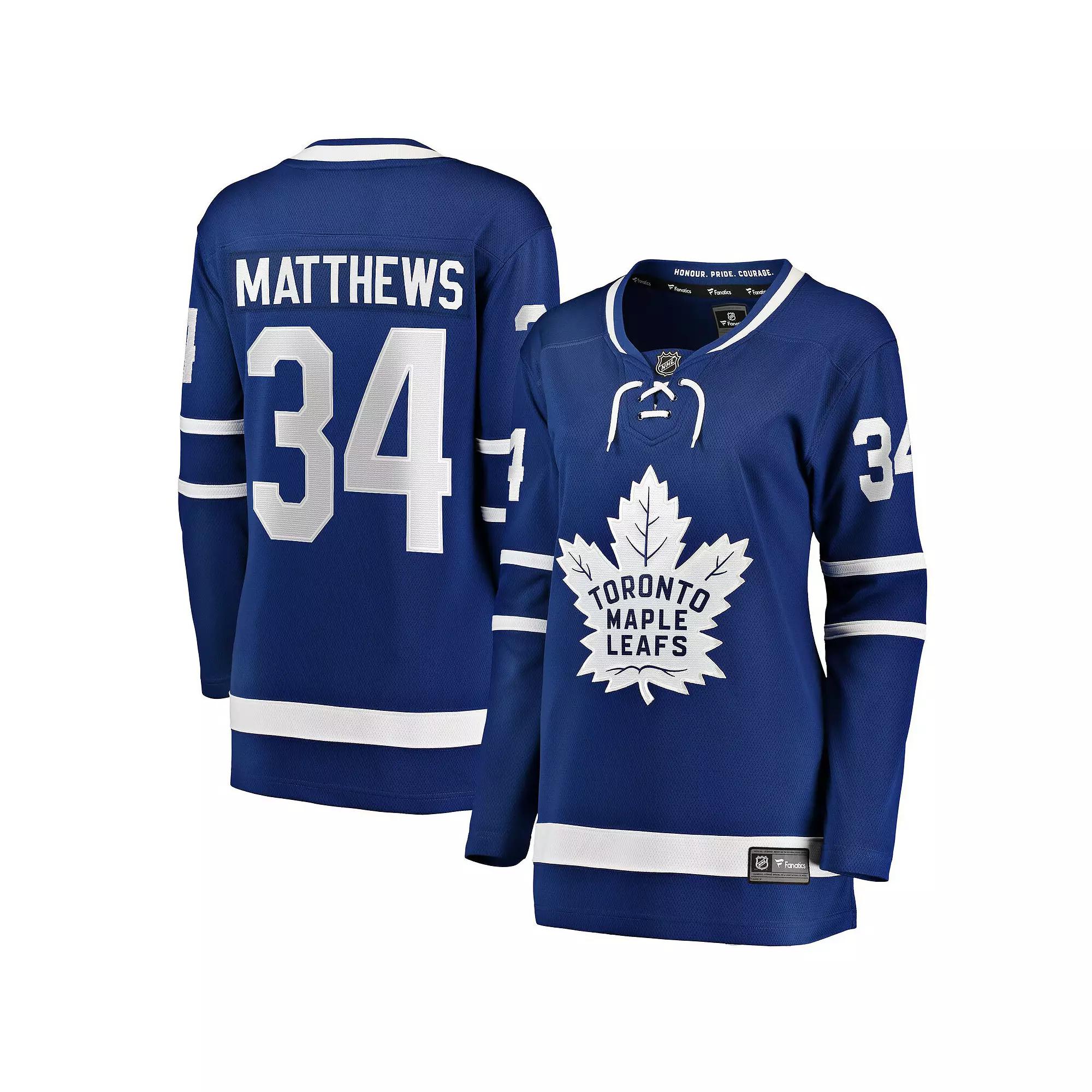 Women's Fanatics Auston Matthews Blue Toronto Maple Leafs Home Breakaway Jersey,  Product Image