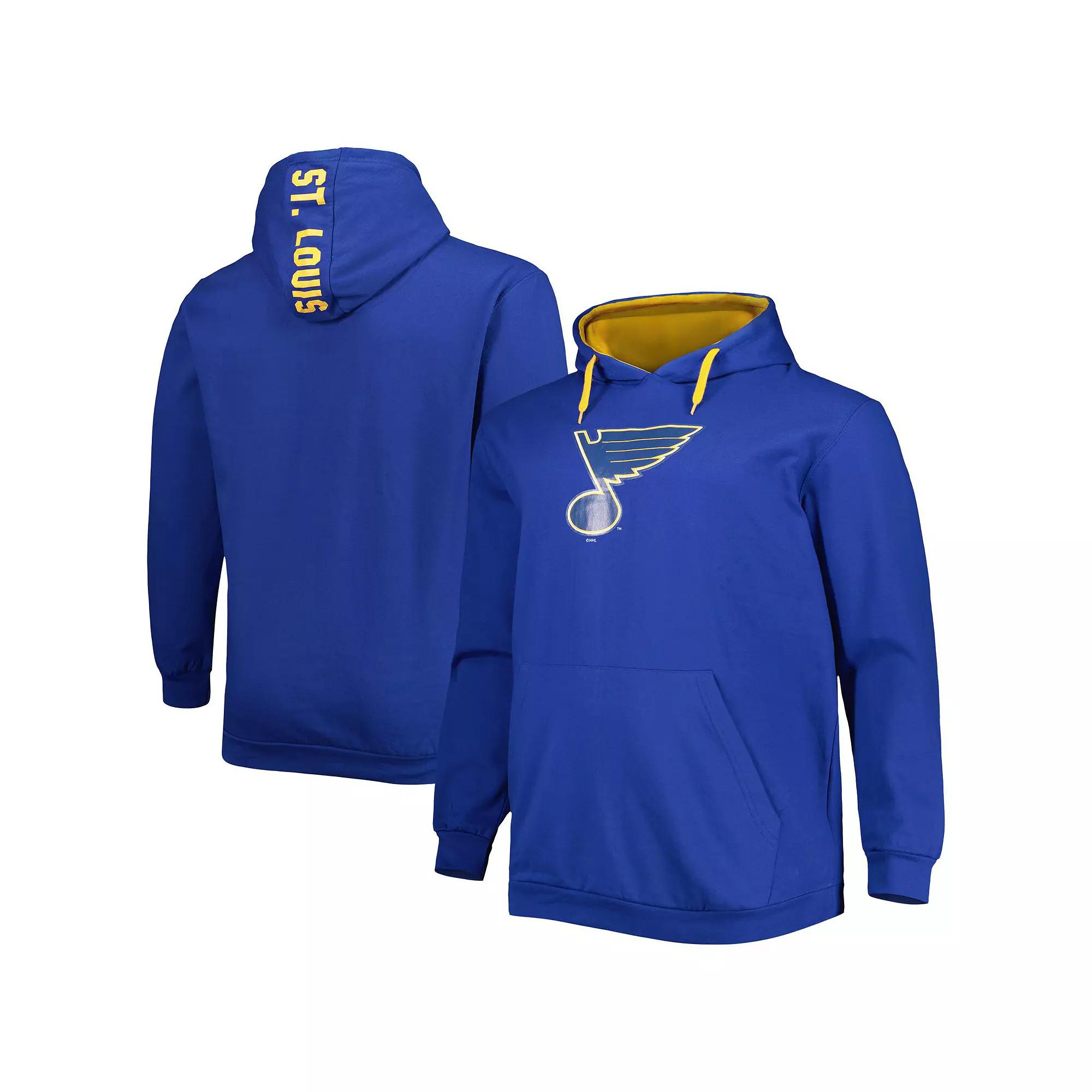 Men's Royal St. Louis Blues Big & Tall Fleece Pullover Hoodie, Size: XLT Product Image