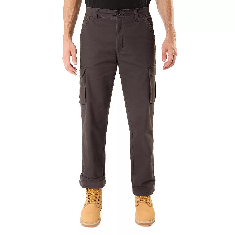 Men's Smith's Workwear Stretch Fleece-Lined Canvas Cargo Pant,  Product Image