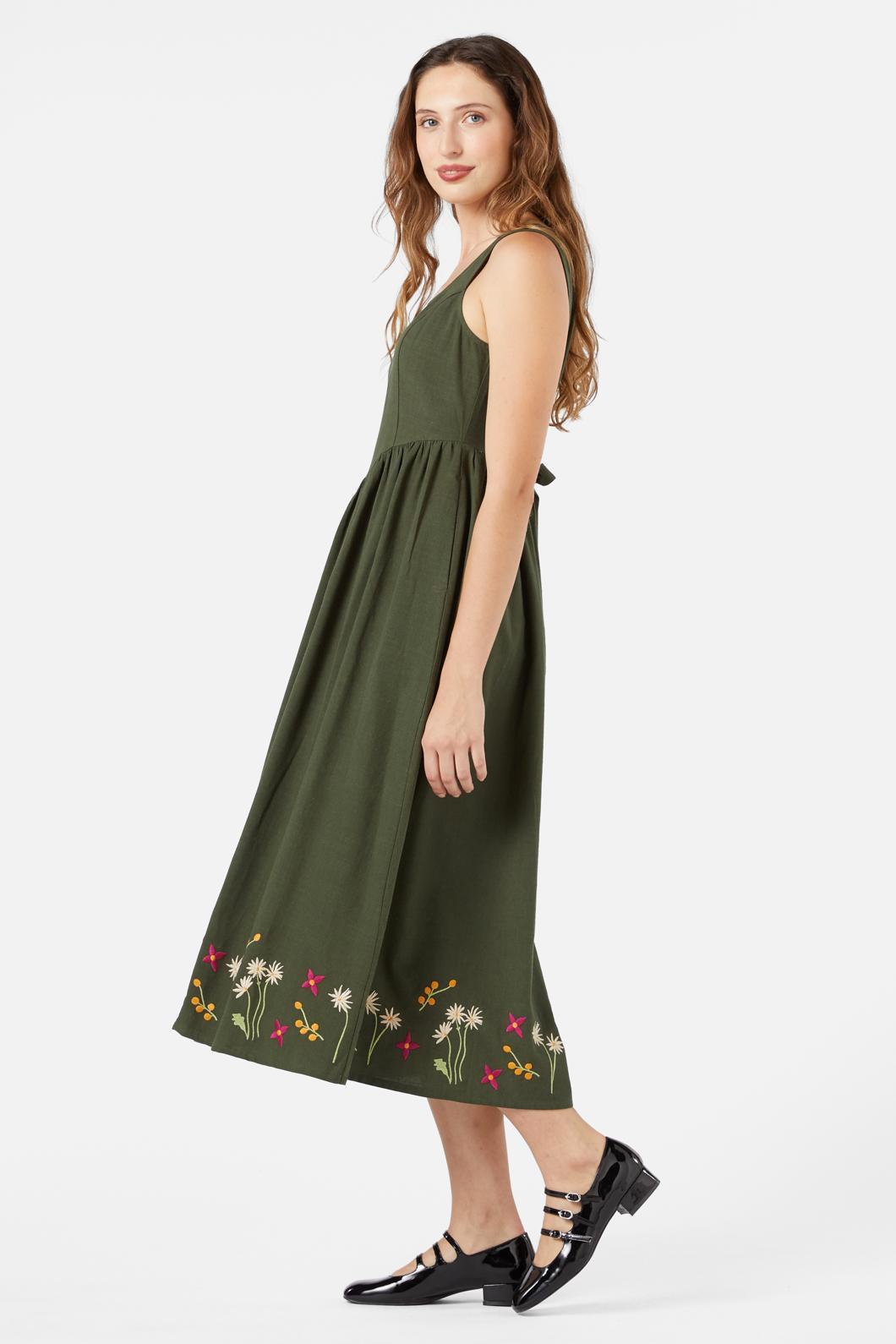 Native Embroidered Midi Dress Product Image