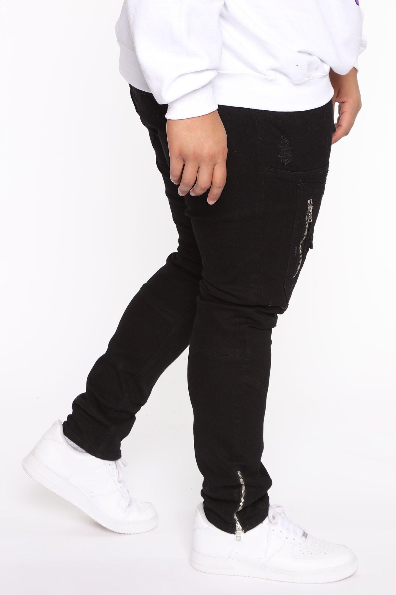 Ryda Moto Skinny Jean - Black Product Image