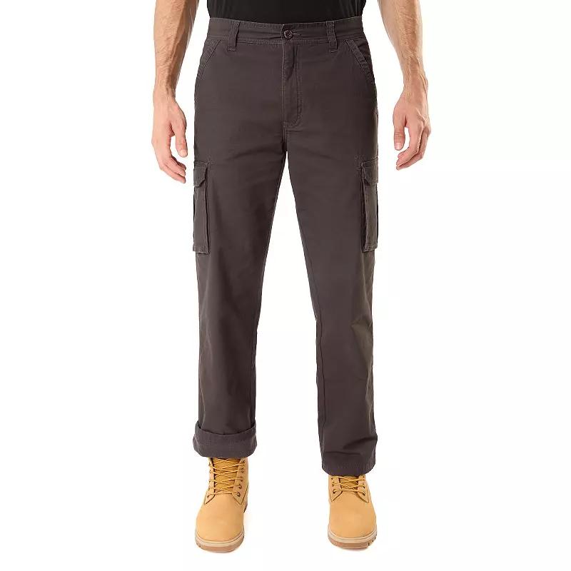 Men's Smith's Workwear Stretch Fleece-Lined Canvas Cargo Pant,  Product Image