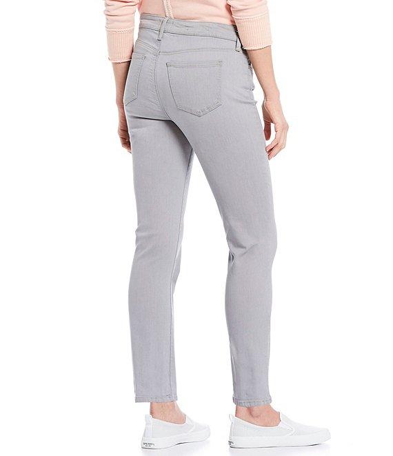NYDJ Sheri Slim Leg High Rise Double Button Fly 5-Pocket Ankle Jeans Product Image