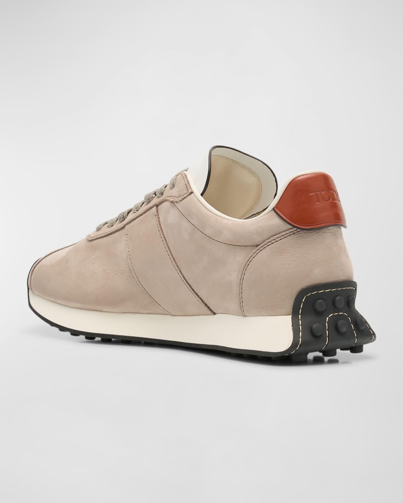 Men's T Vintage Suede and Technical Fabric Runner Sneakers Product Image