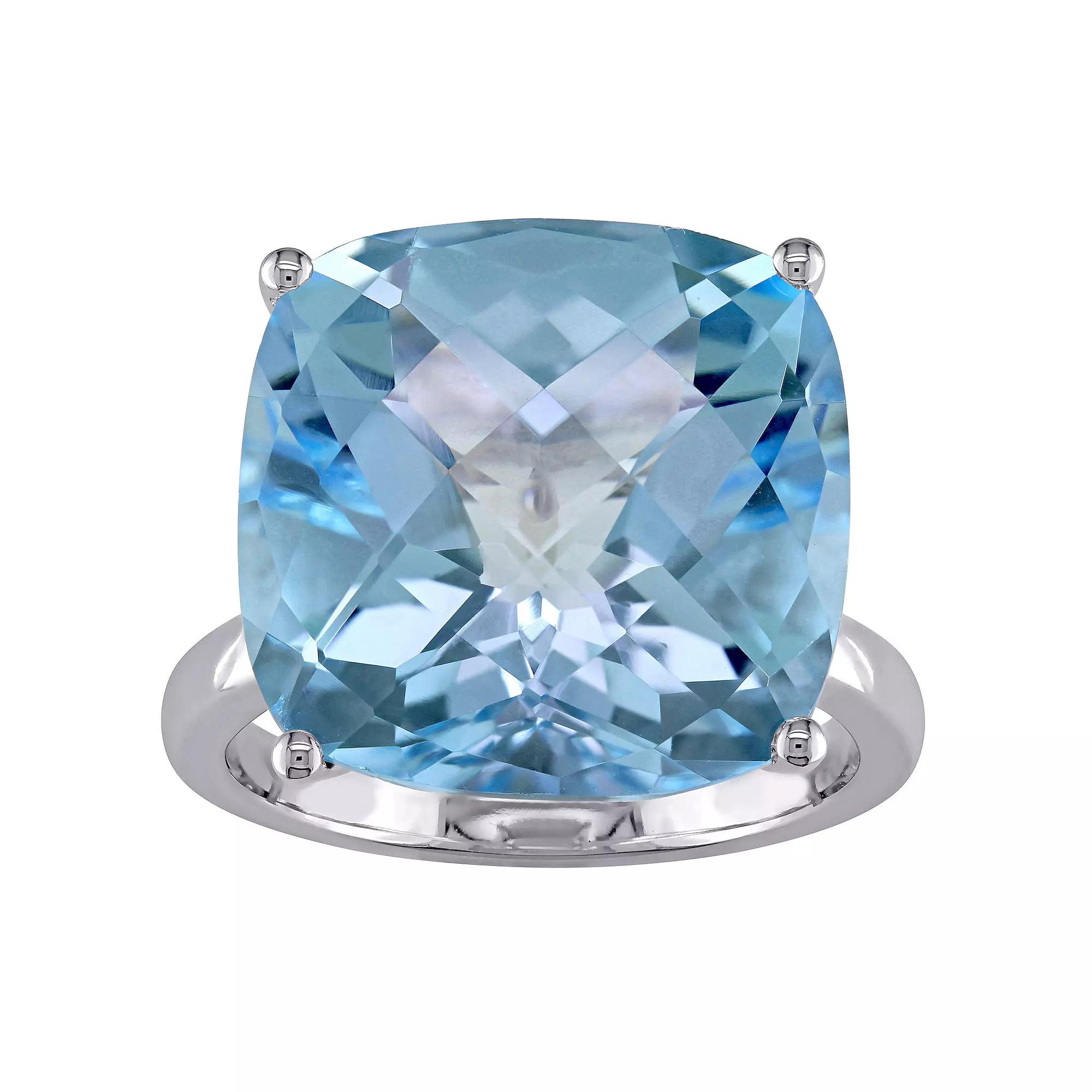 Stella Grace 14k White Gold Sky Blue Topaz Cocktail Ring, Women's, Size: 6.50 Product Image