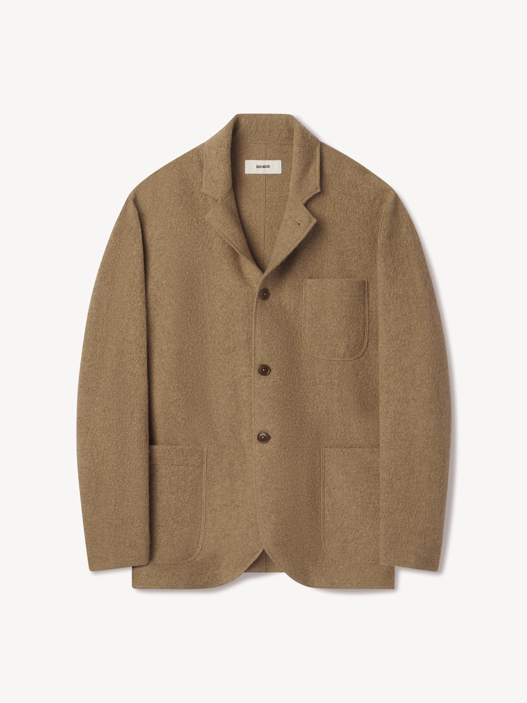 Heather Camel Felted Wool Chore Coat Product Image
