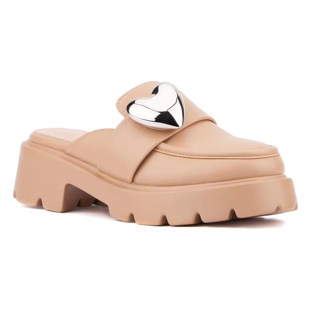 Olivia Miller Heartless Women's Platform Mules,  Product Image