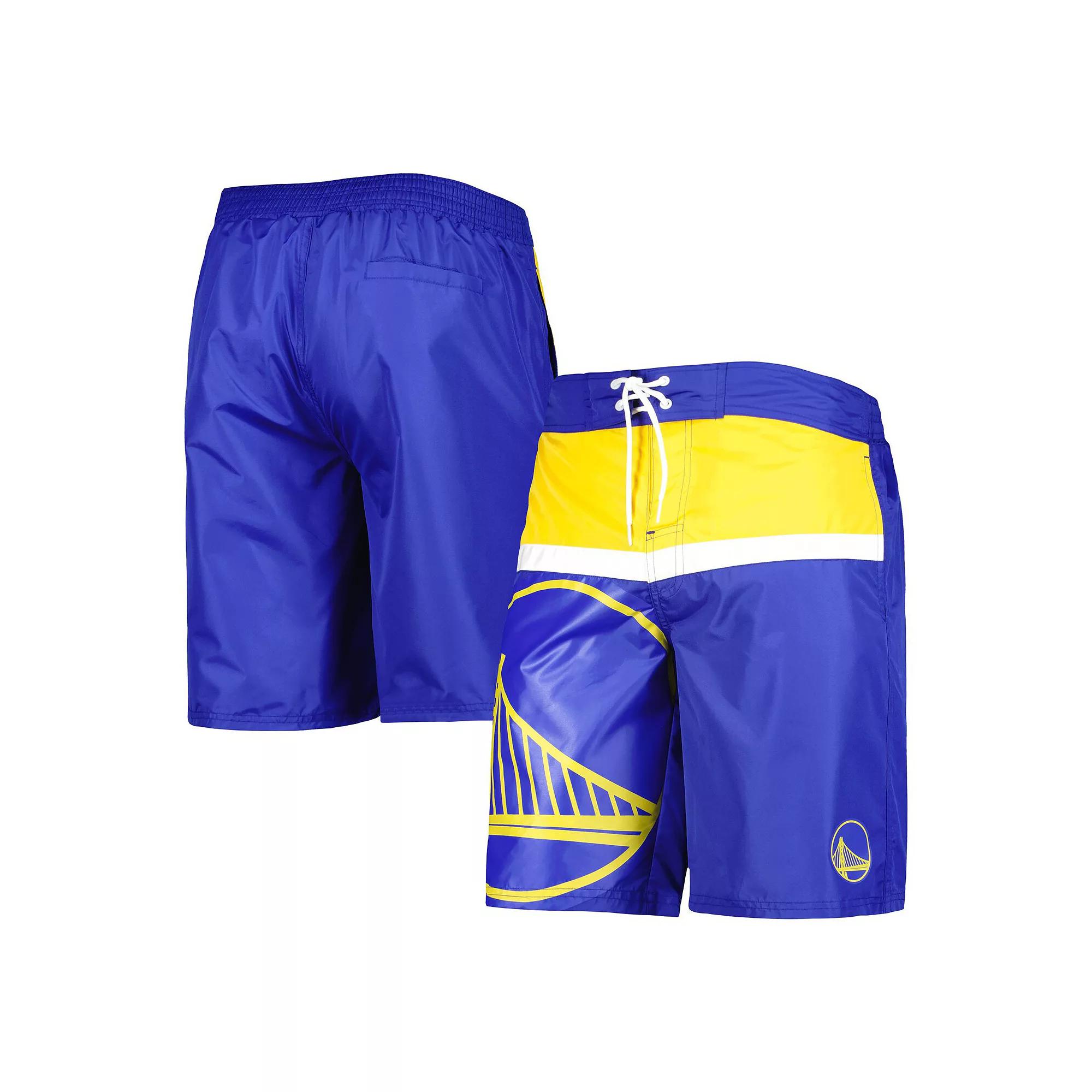 Men's G-III Sports by Carl Banks Royal Golden State Warriors Sea Wind Swim Trunks,  Product Image