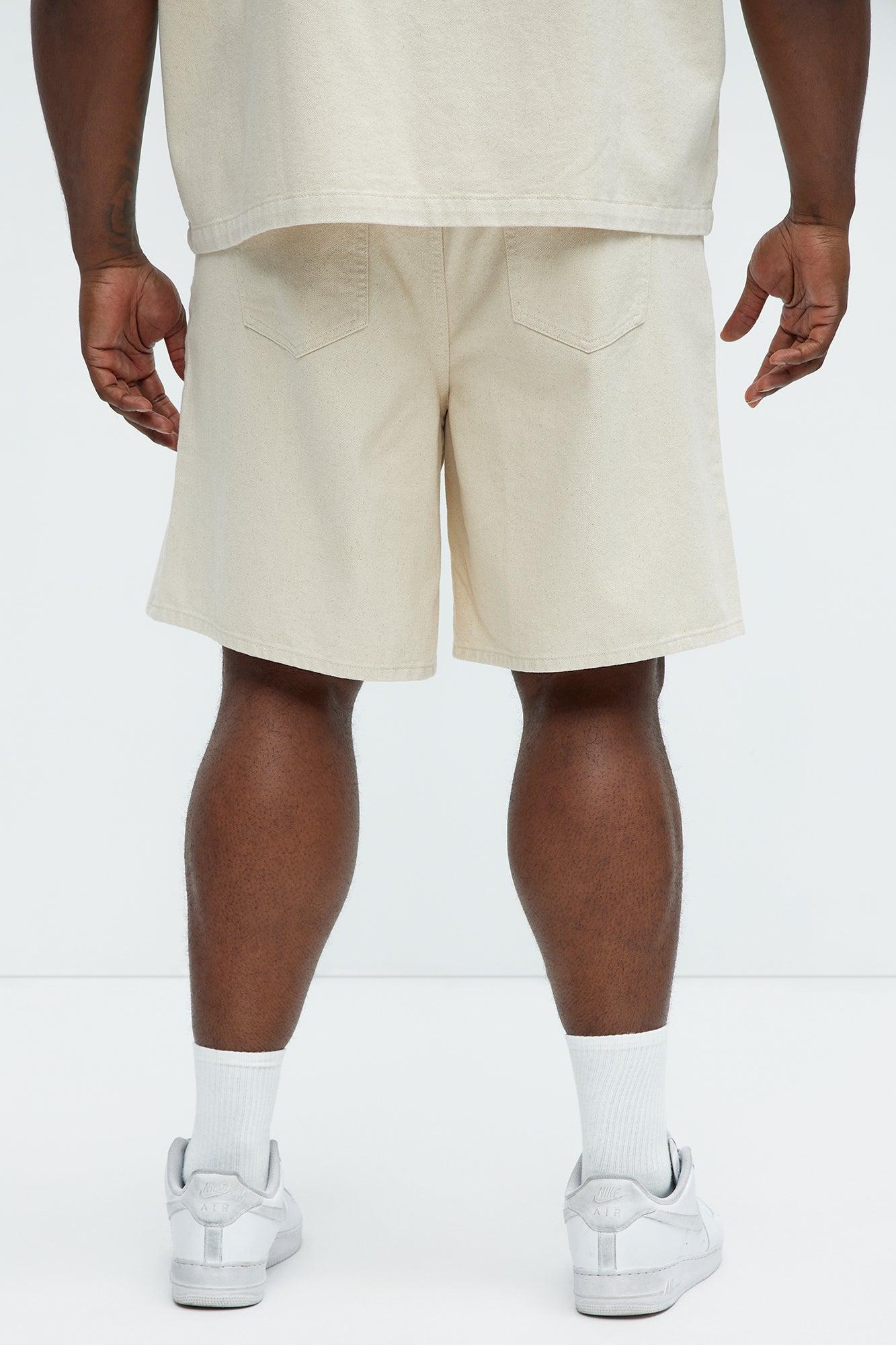 Colin Relaxed Denim Shorts - Sand Product Image
