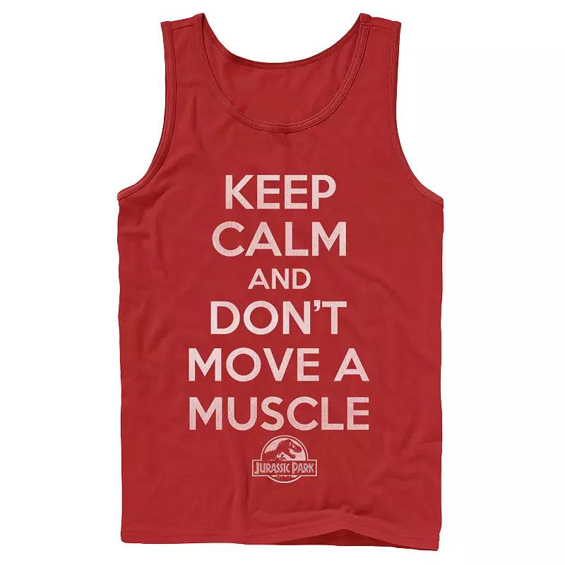Men's Jurassic Park "Don't Move a Muscle" Tank Top,  Product Image