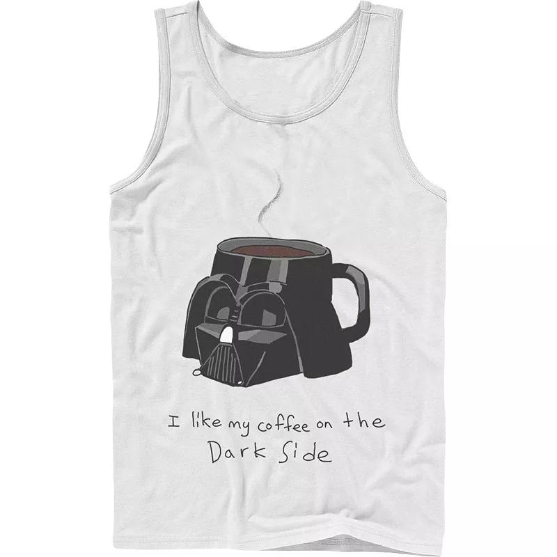 Men's Star Wars Darth Vader Mug I Like My Coffee On The Dark Side Tank Top,  Product Image