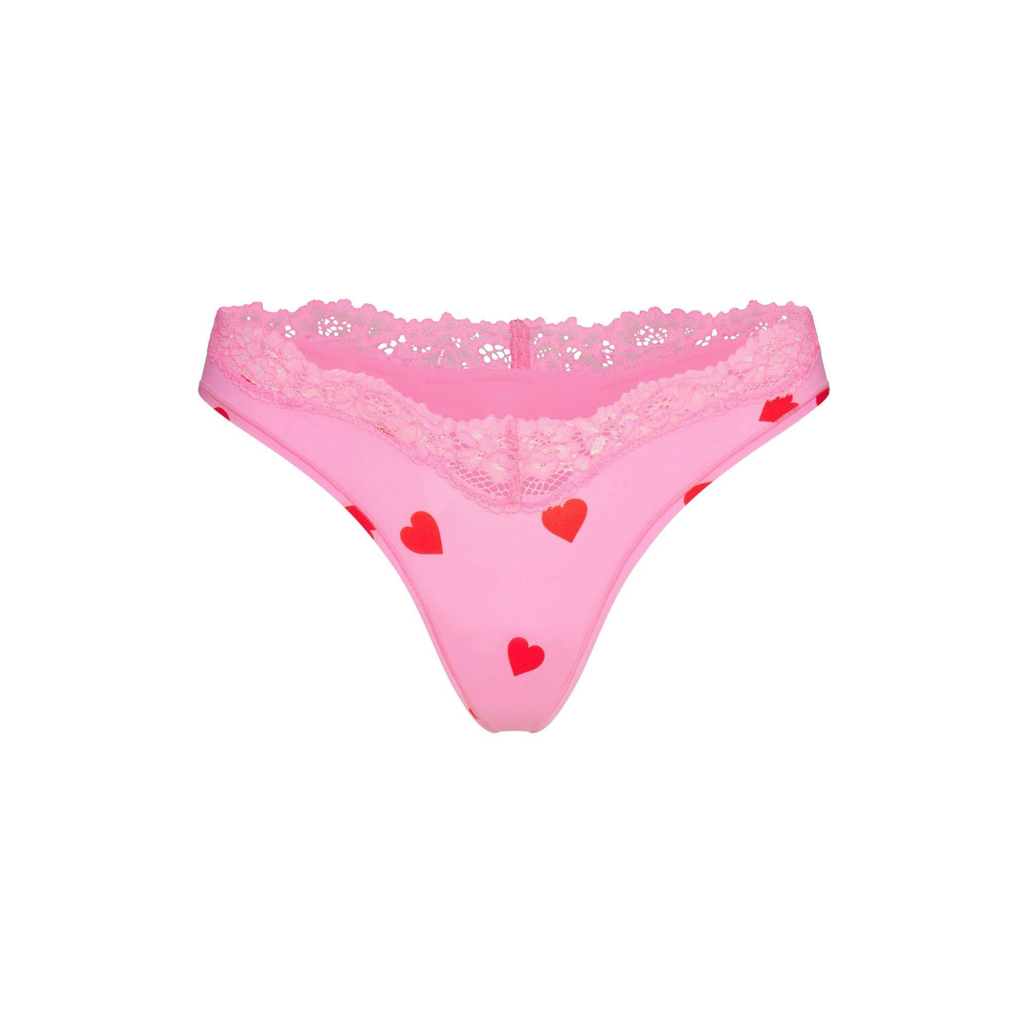 FITS EVERYBODY LACE DIPPED THONG 5-PACK | HEART BREAKER MULTI Product Image