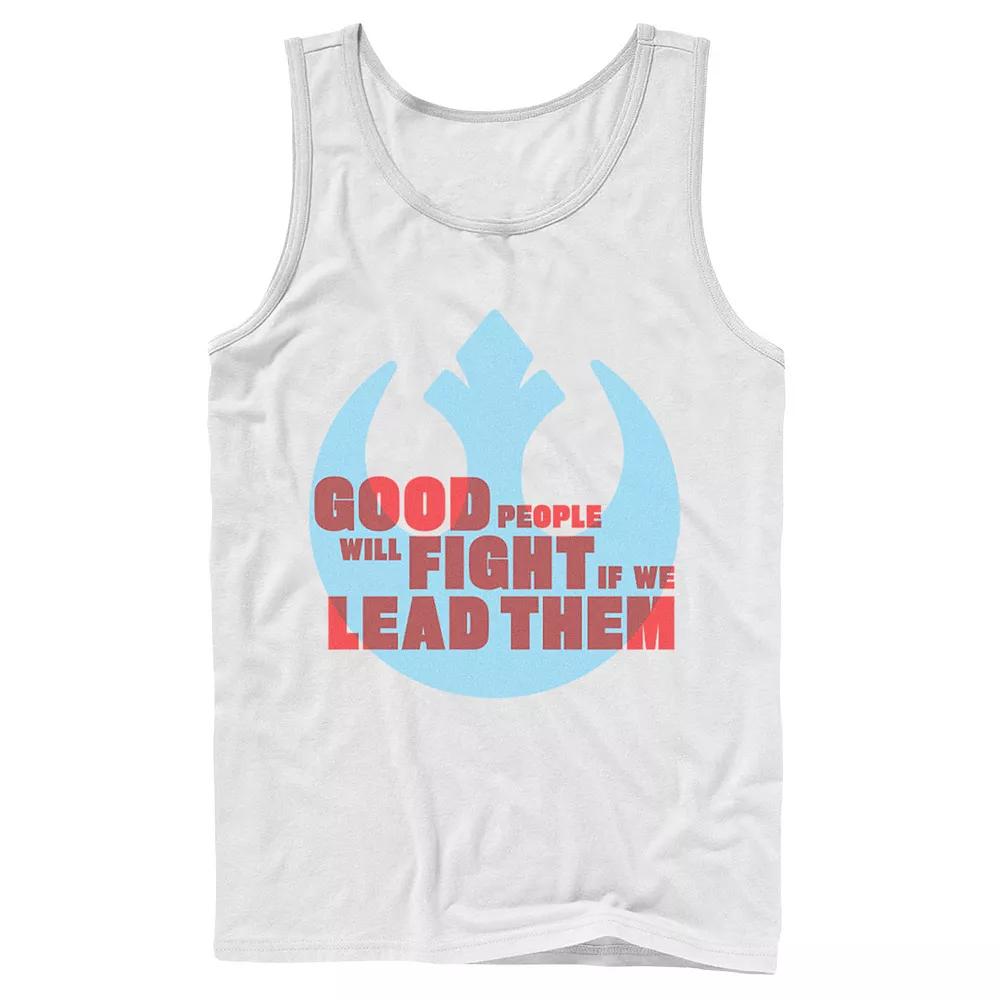 Men's Star Wars: The Rise Of Skywalker Good People Fight Rebel Tank Top,  Product Image