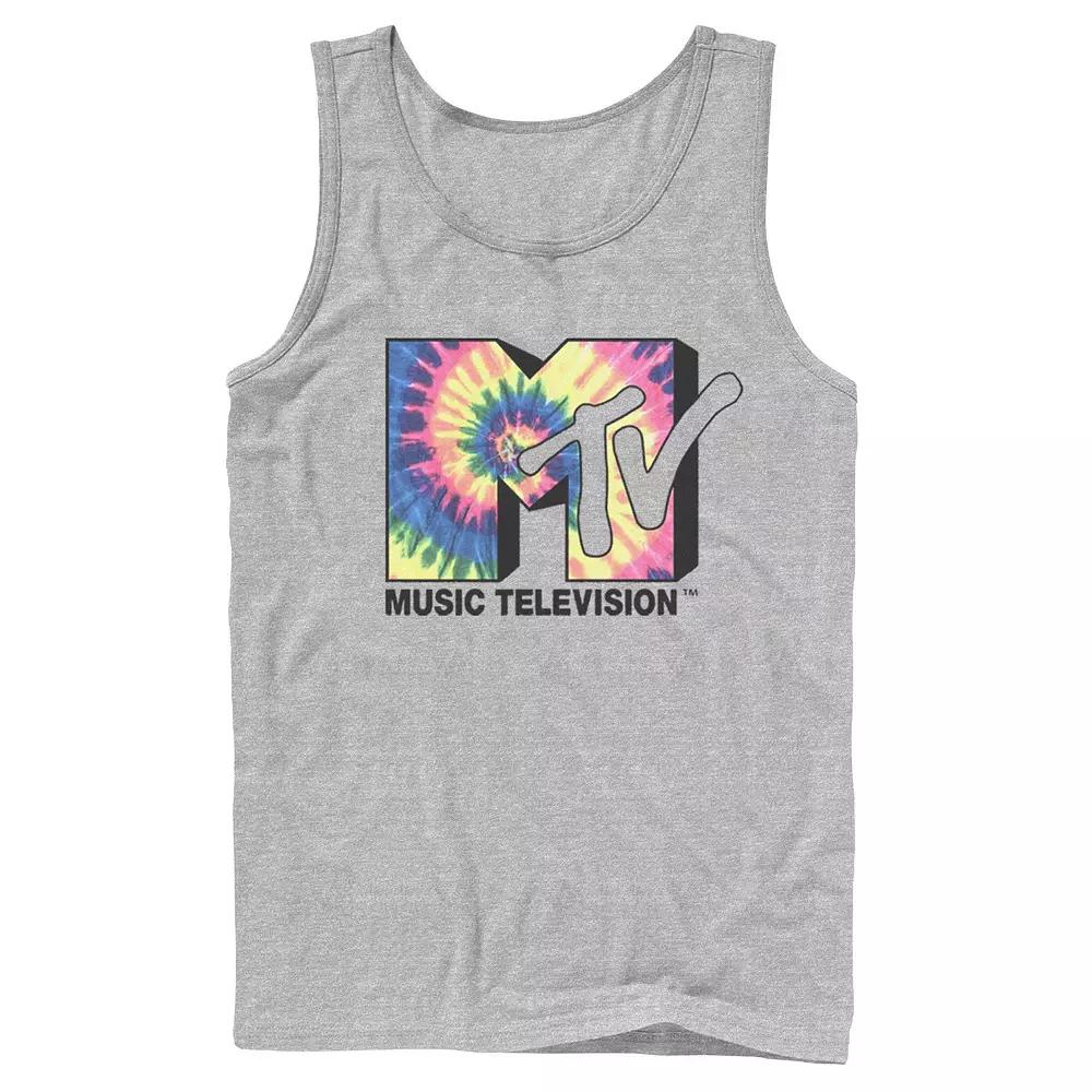 Men's MTV Music Television Tie Dye Logo Tank Top,  Product Image
