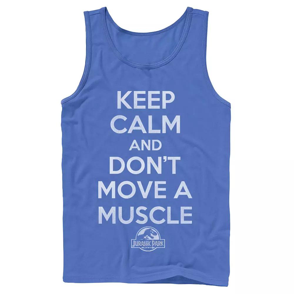Men's Jurassic Park "Don't Move a Muscle" Tank Top,  Product Image