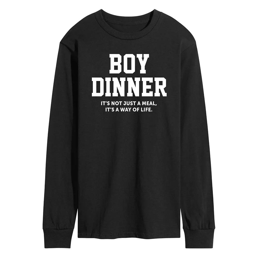 Men's Boy Dinner Way Of Life Long Sleeve Graphic Tee,  Product Image