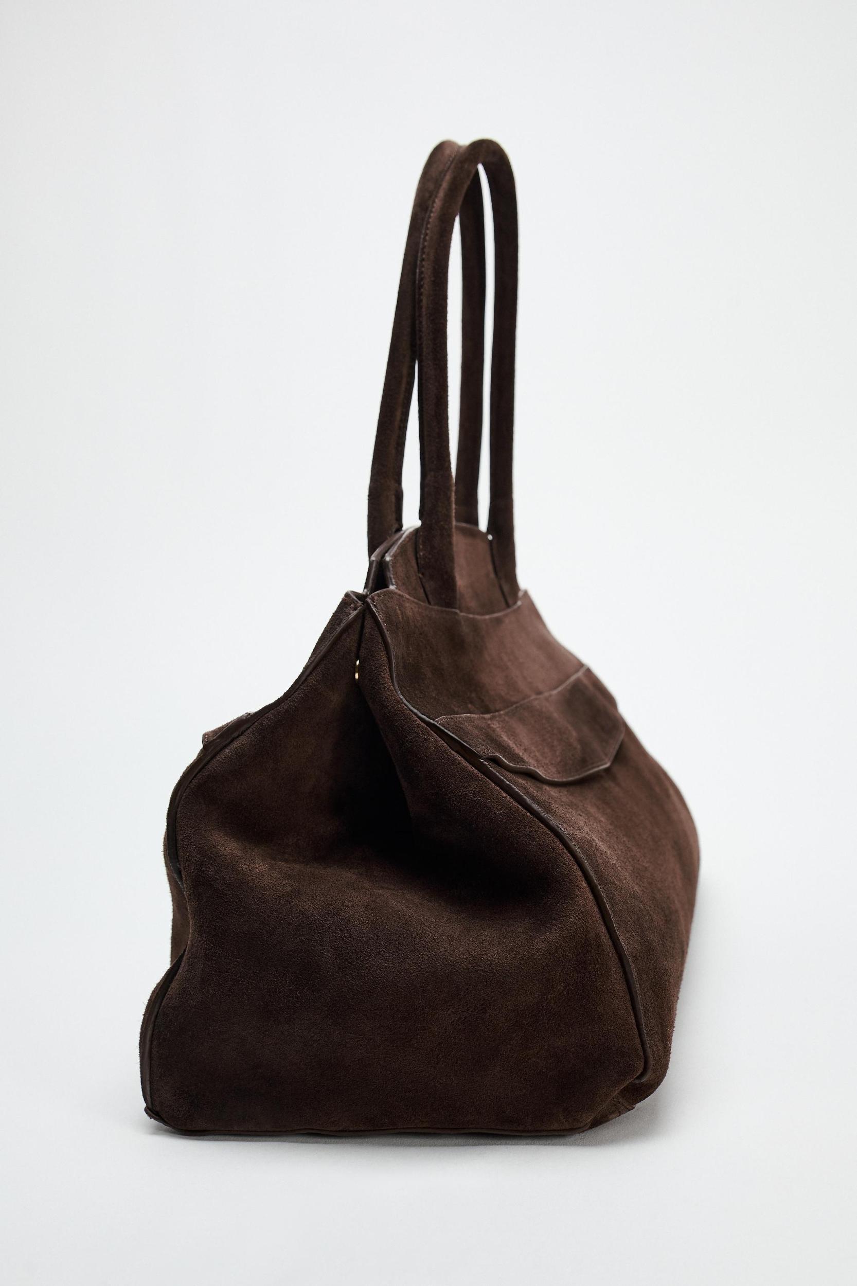SPLIT LEATHER SHOULDER BAG Product Image