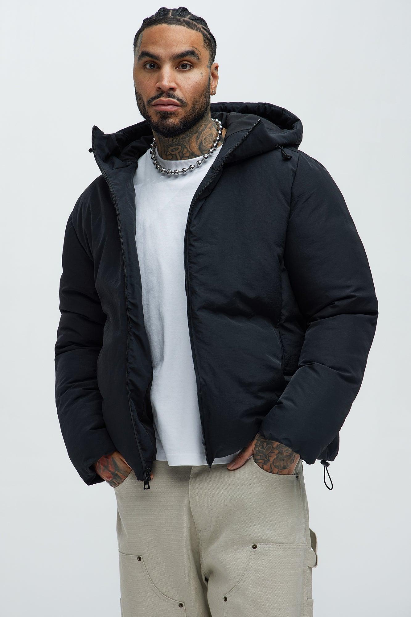 Jason Hooded Puffer Jacket - Black Product Image