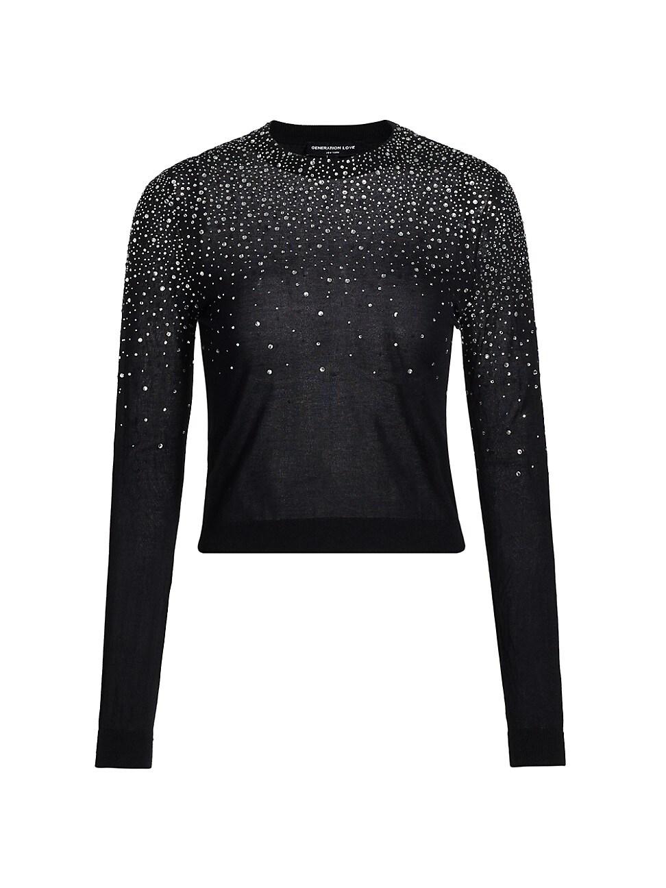 Womens Elsie Crystal Sweater Product Image
