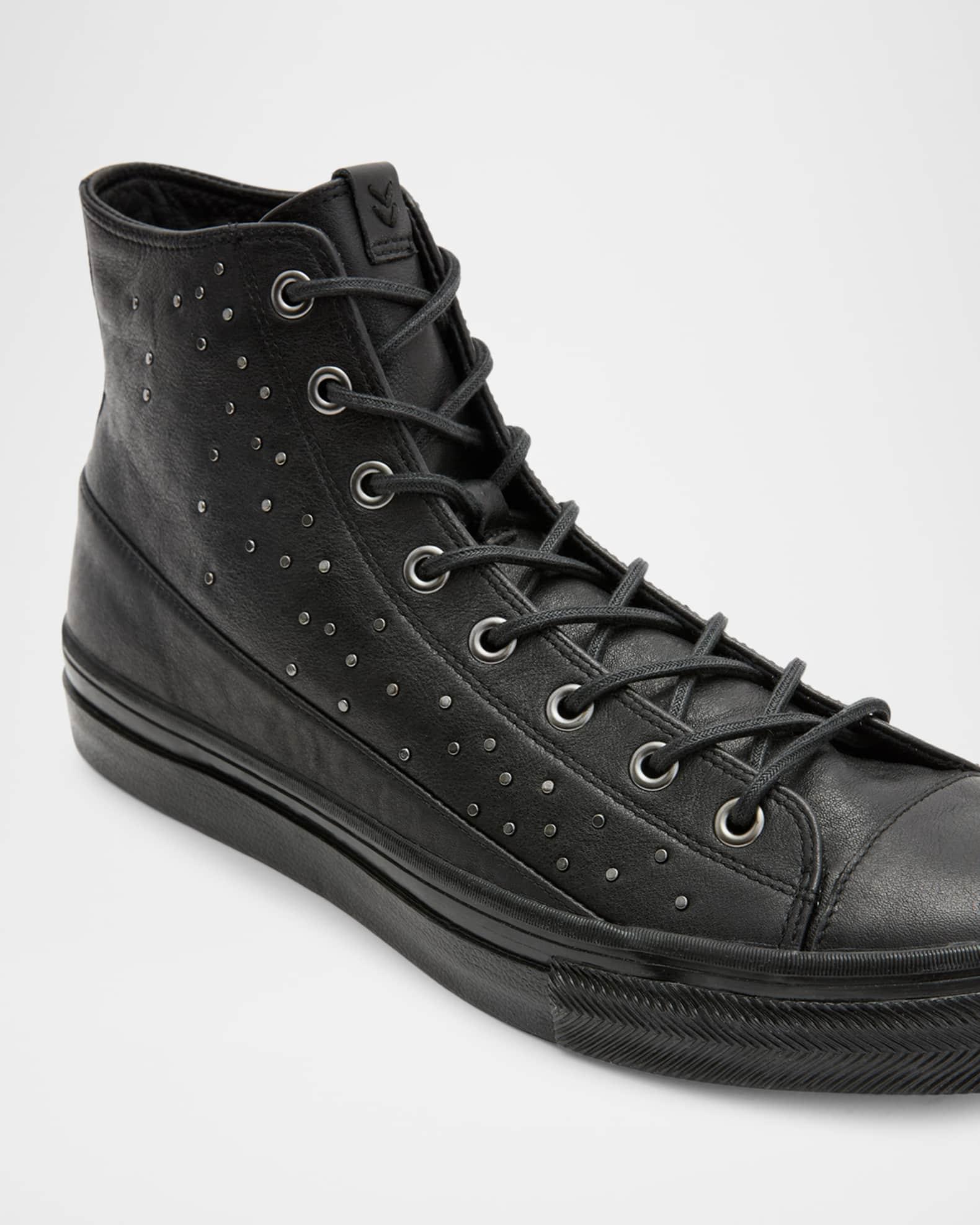 Men's Vulc Studded Leather Mid-Top Sneakers  Product Image