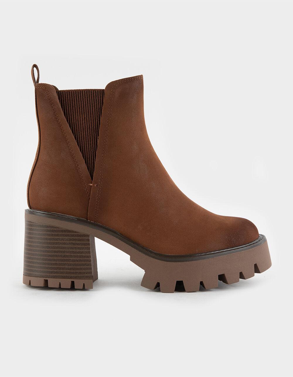 MIA Vito Lug Chelsea Womens Boots - COGNAC Product Image
