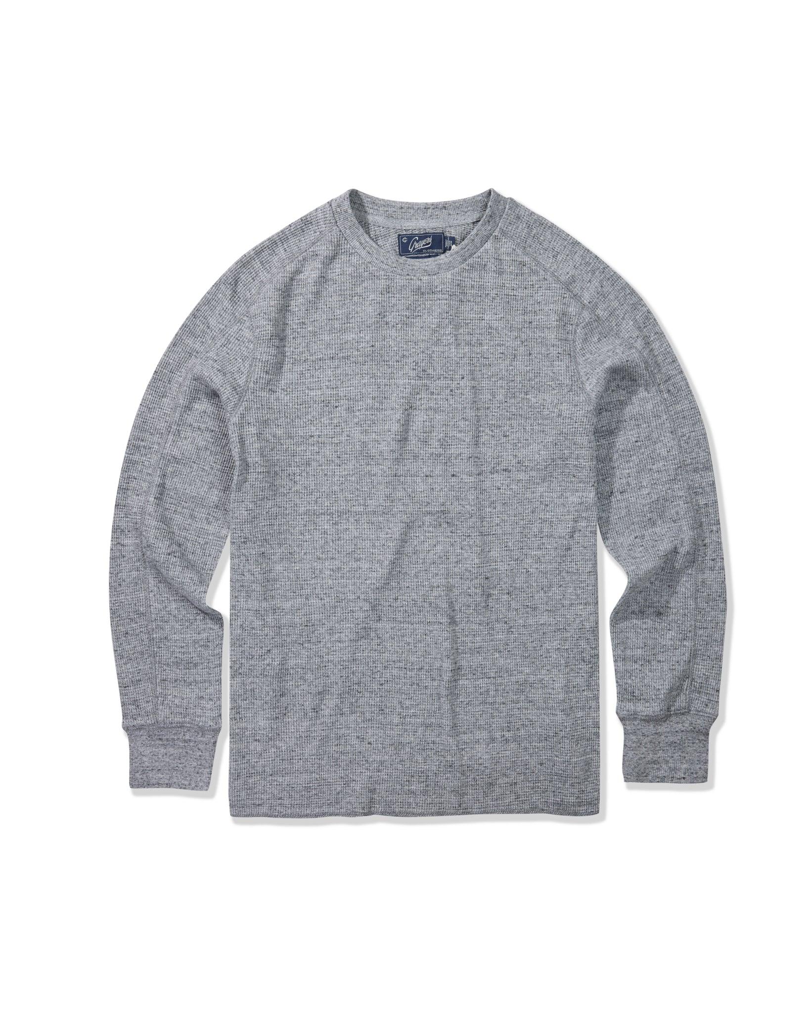 New Spencer Waffle Crew - Gray Marl Product Image