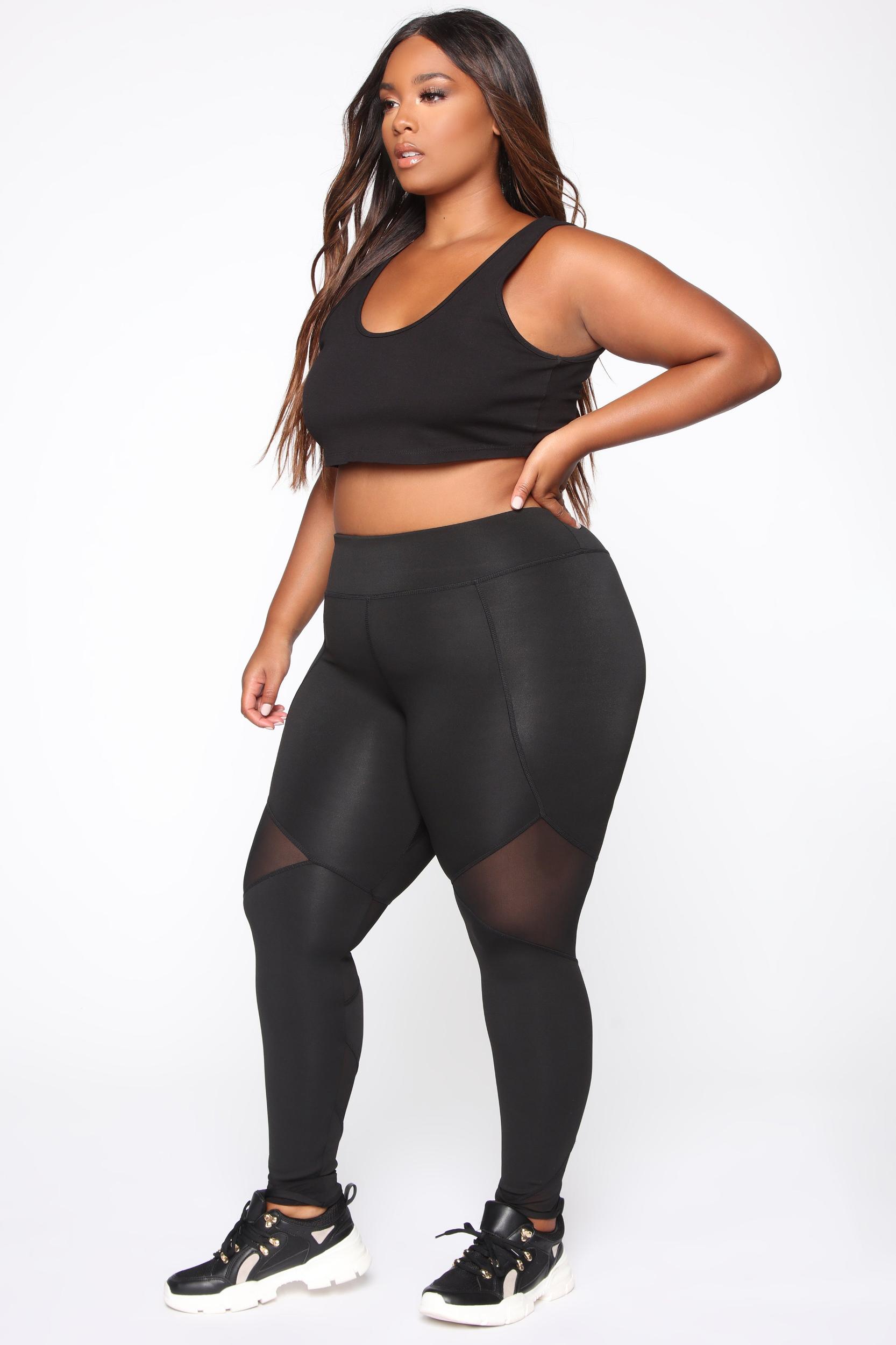 Mesh It Up Active Leggings - Black Product Image