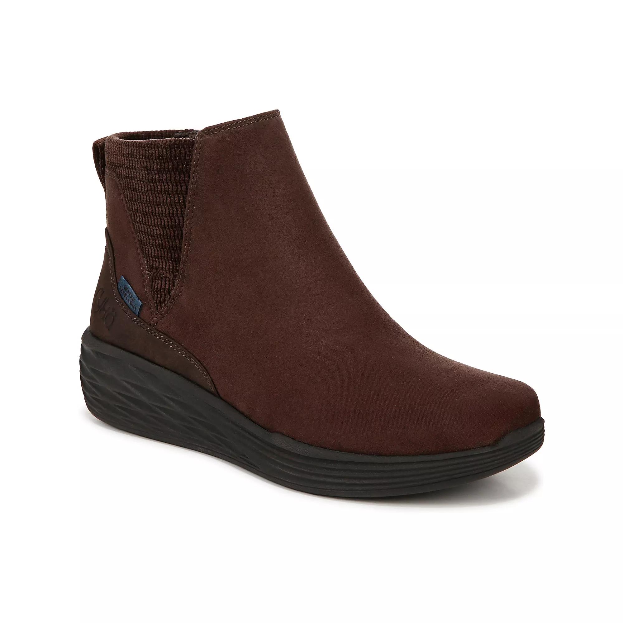 Ryka Noelle Next Zip Women's Wedge Boots, Size: 7 Wide, Java Brown Leather Product Image