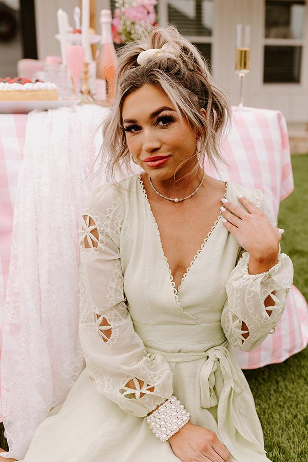 Private Beach Bound Semi Precious Choker In Ocean Wave Product Image