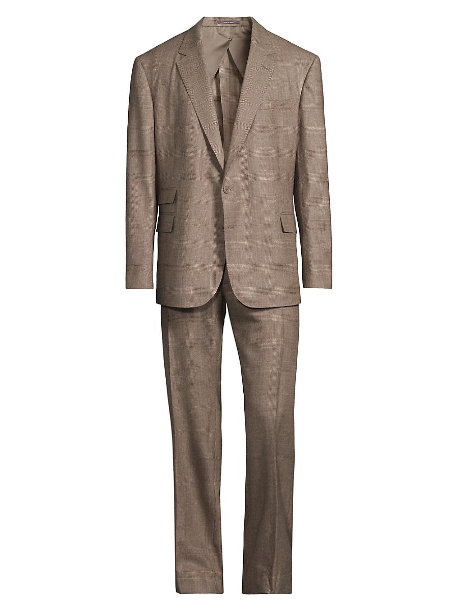 Mens Kent Single-Breasted Wool-Cashmere Suit Product Image