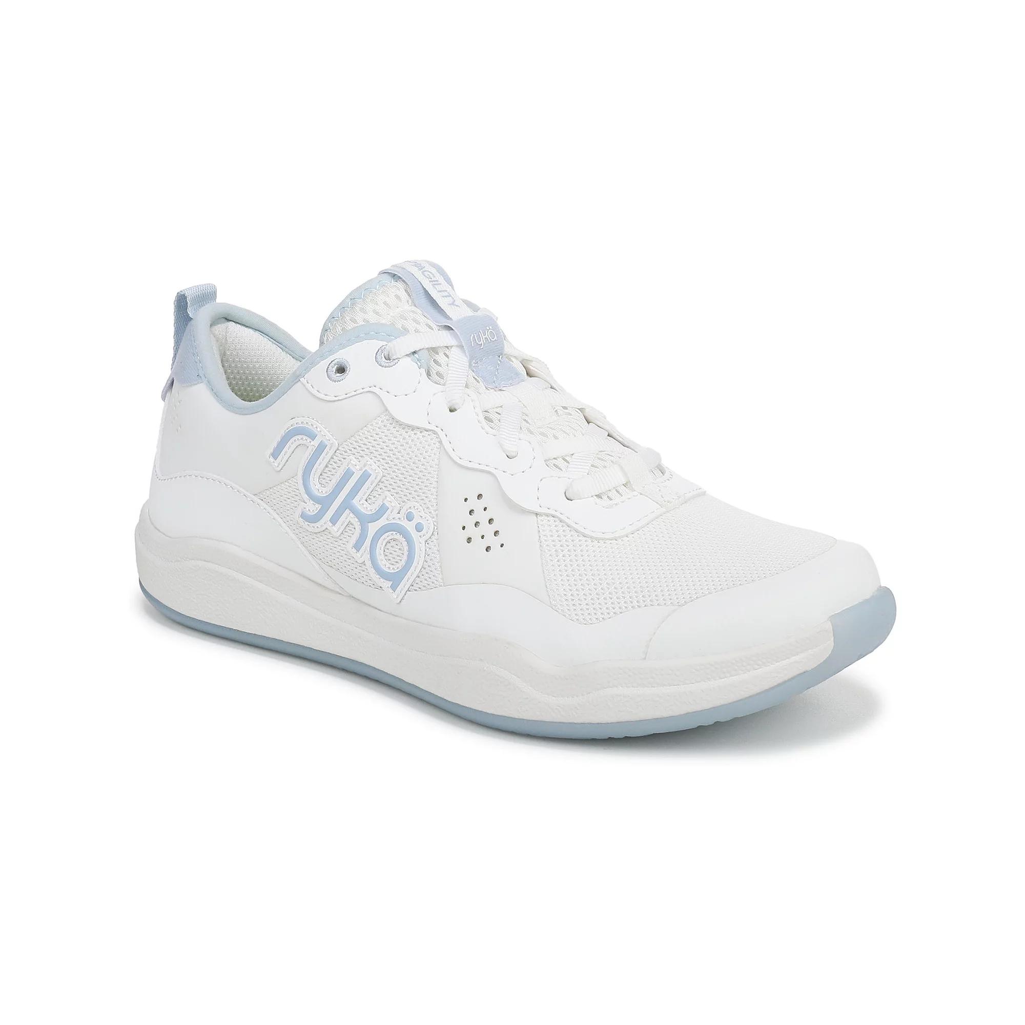 Ryka Court Agility Women's Cross Training Shoes, Size: 9 Wide, White Skyride Blue Product Image