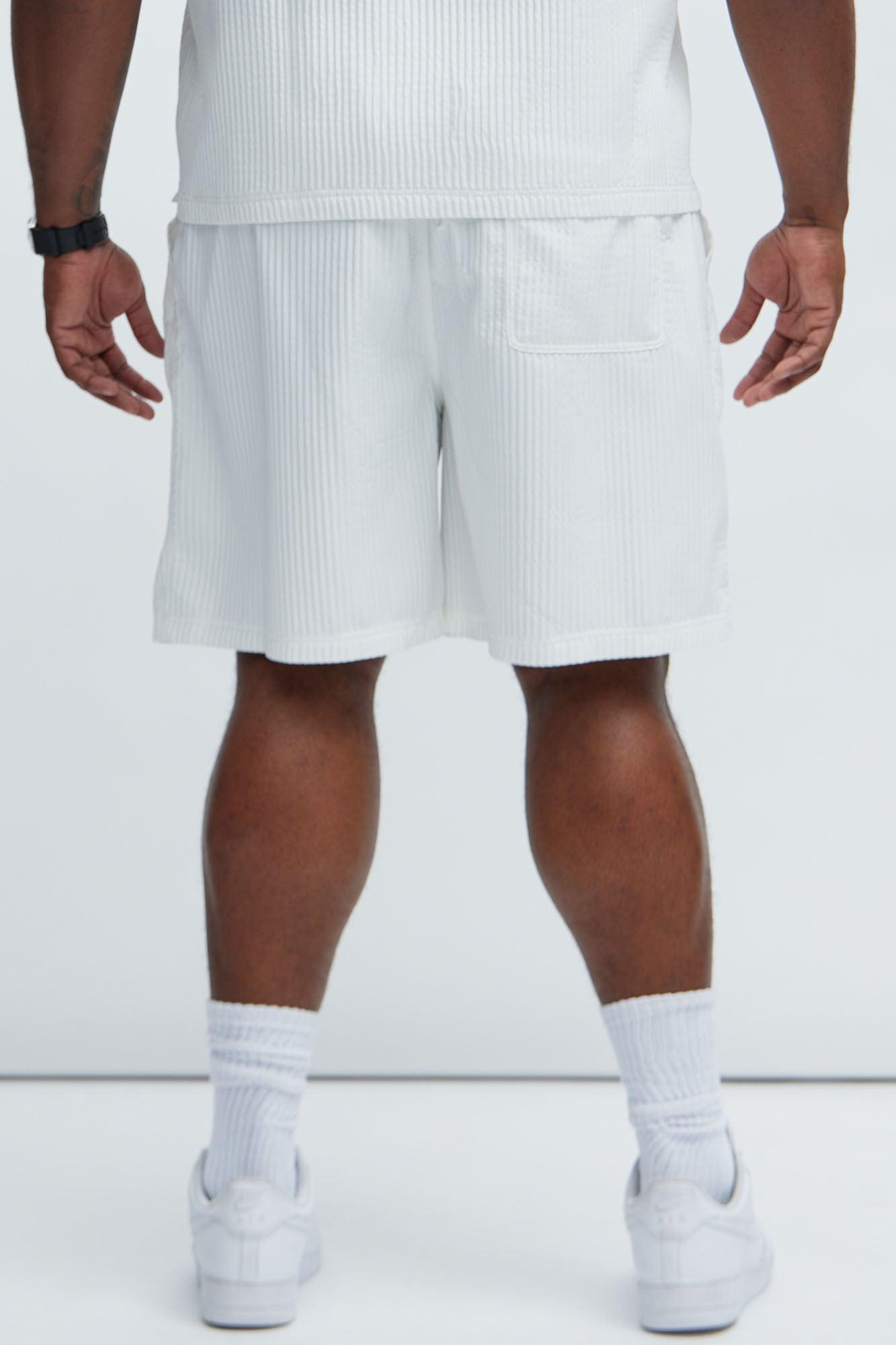 Santiago Relaxed Shorts - White Product Image