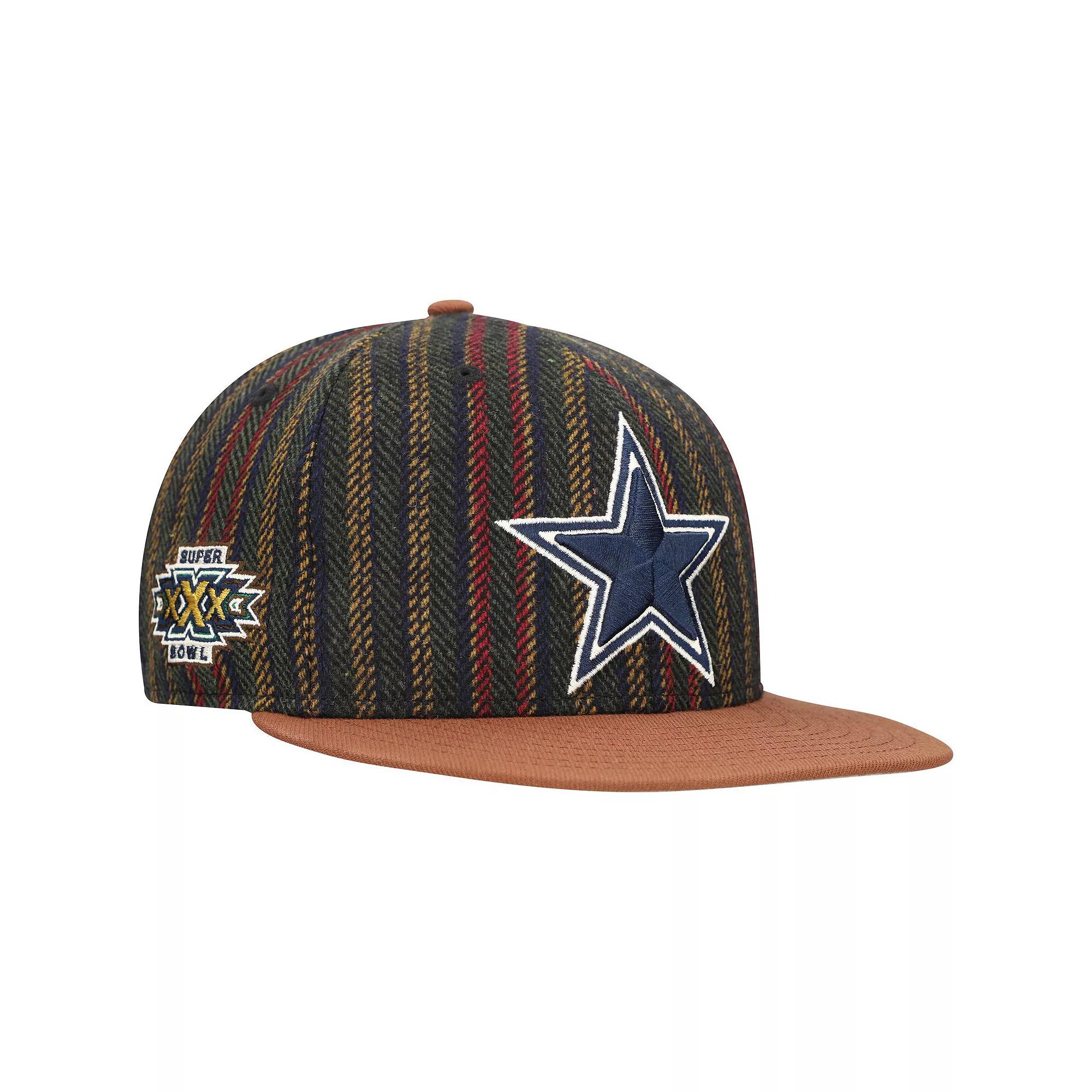 Men's New Era Dallas Cowboys Vintage Herringbone 59FIFTY Fitted Hat, Size: 7 1/8, Brown Product Image