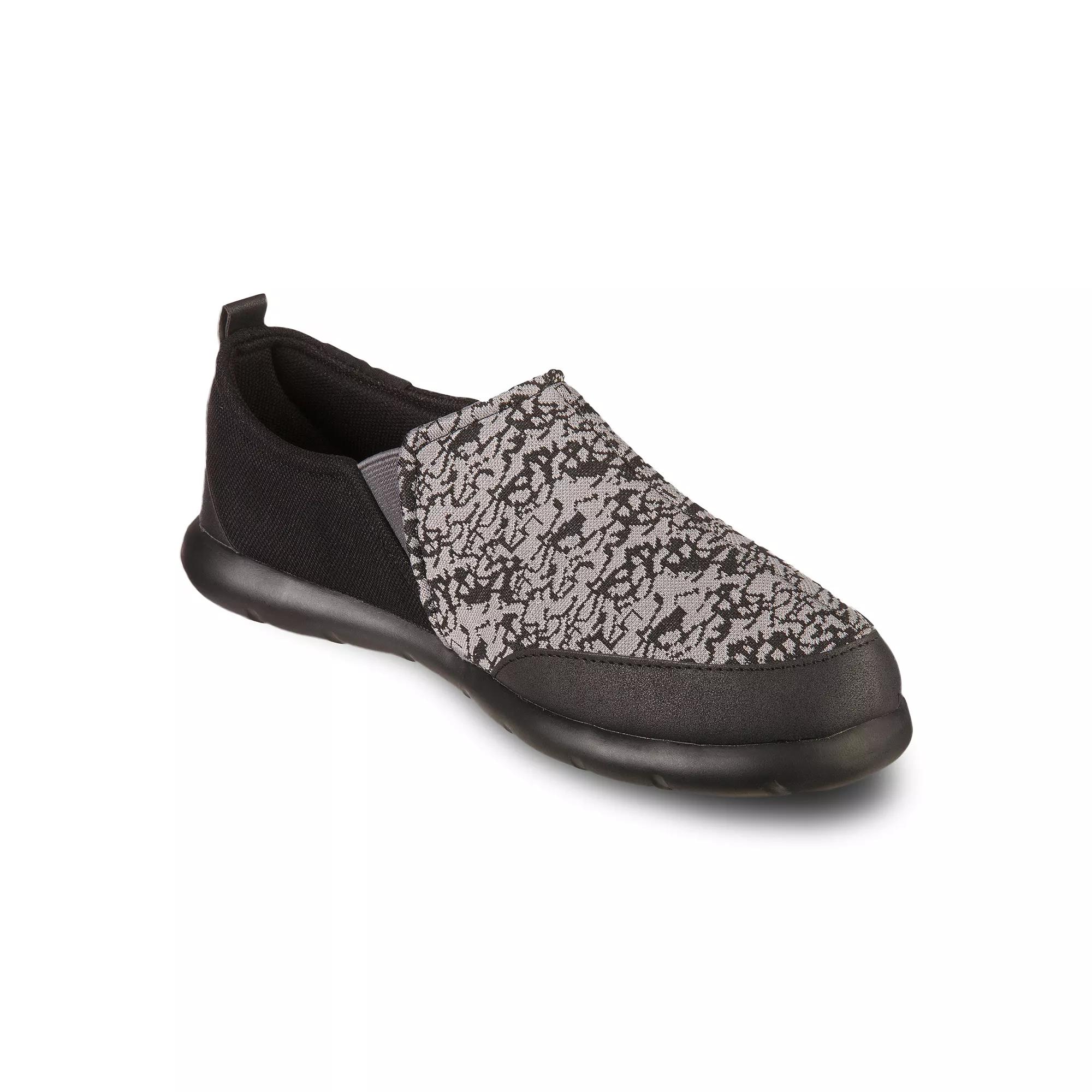 isotoner Men's Zenz Sport Knit Twin Gore Closed Back Shoes, Size: 8, Grey Product Image